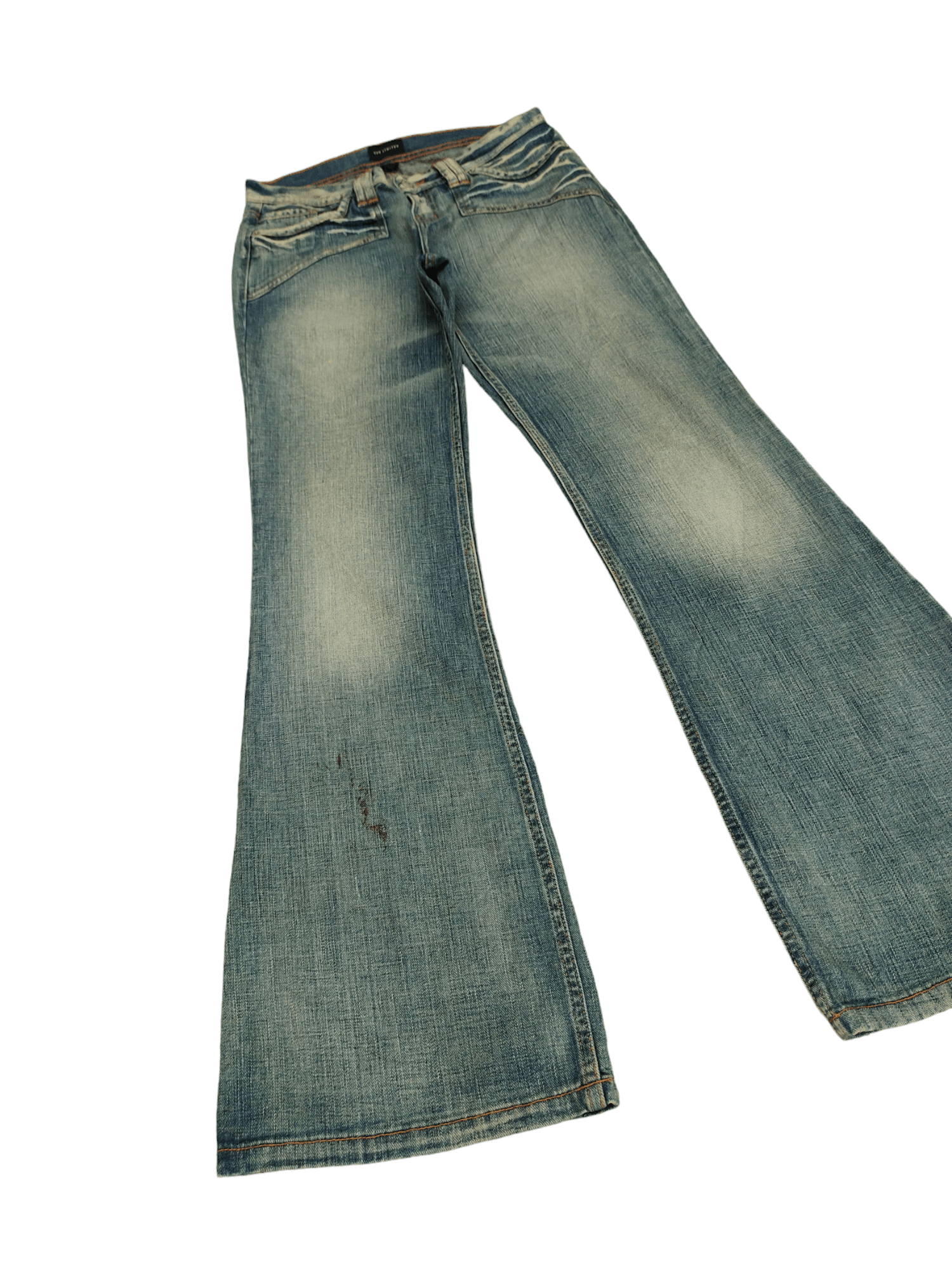 Le Grande Bleu (L.G.B.) Flare Jeans The Limited Distress Faded Low Rise Boot Cut Y2k Size US 30 / EU 46 - 3 Thumbnail