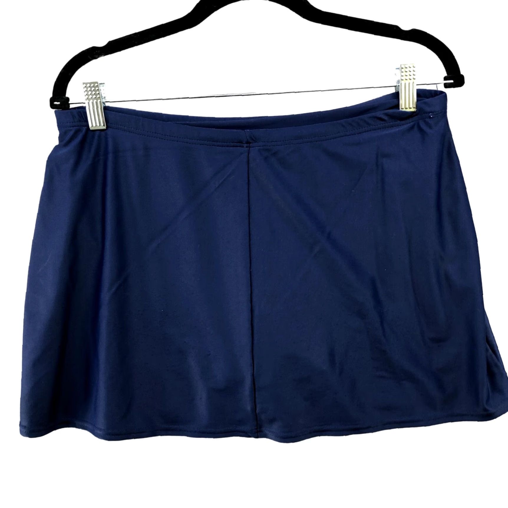Vintage VINTAGE Christina Swim Skirt Women 12 Blue 90s Swim Bottom Nylon Spandex Size 34" / US 12 / IT 48 - 2 Thumbnail