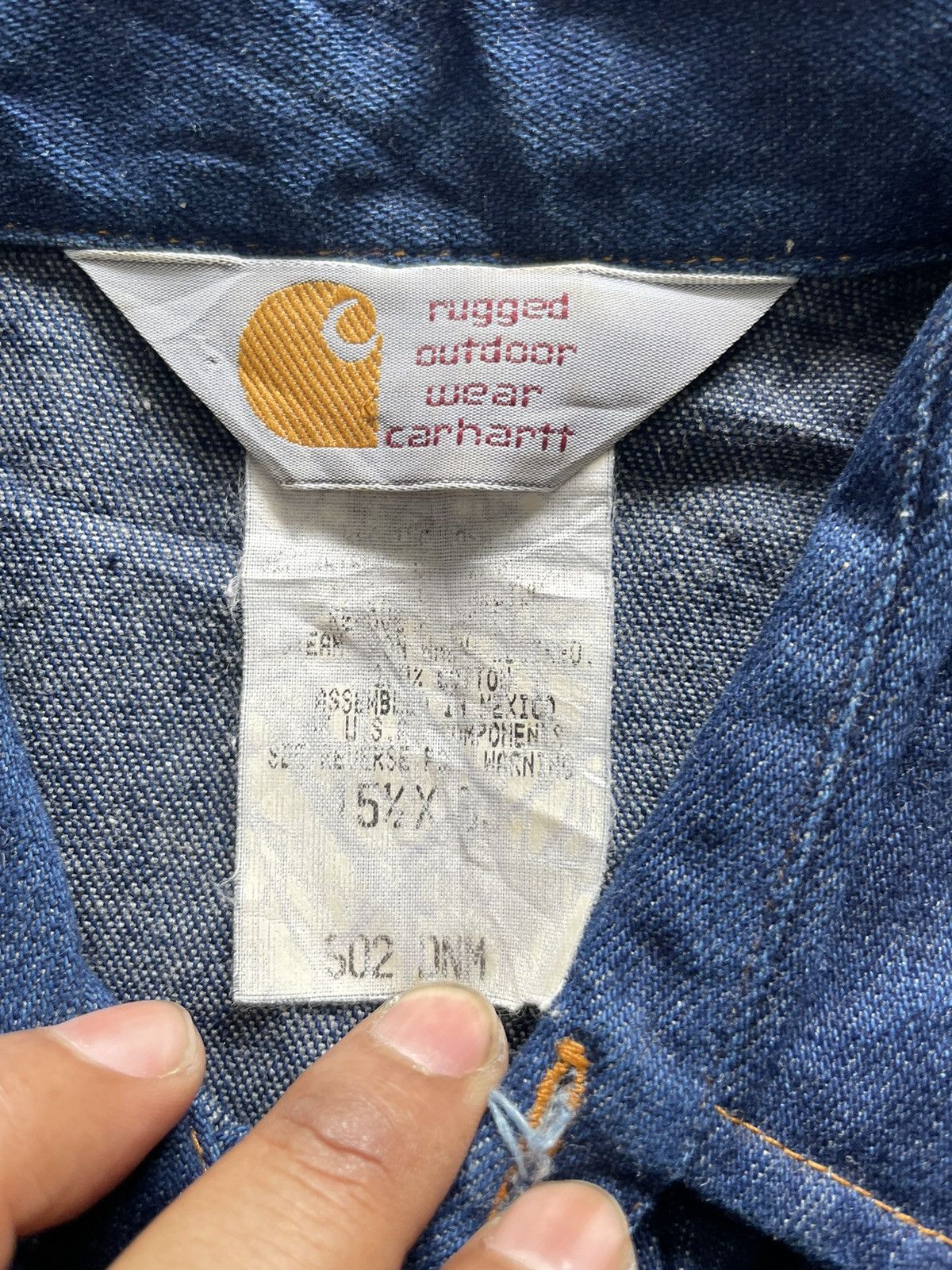Carhartt Vintage Carhartt Western Denim Shirt Size US L / EU 52-54 / 3 - 10 Thumbnail