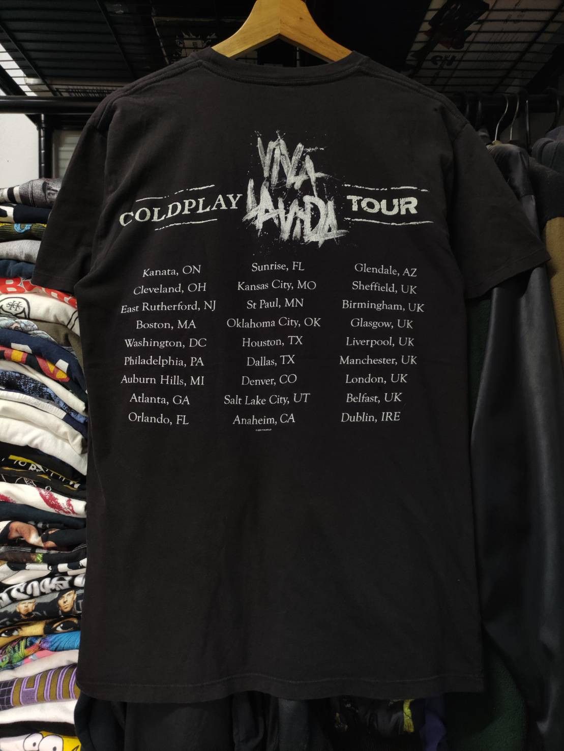 Band Tees Vtg 00's Coldplay " Viva La Vida " Album Promo Tour T-Shirt Size US M / EU 48-50 / 2 - 2 Thumbnail
