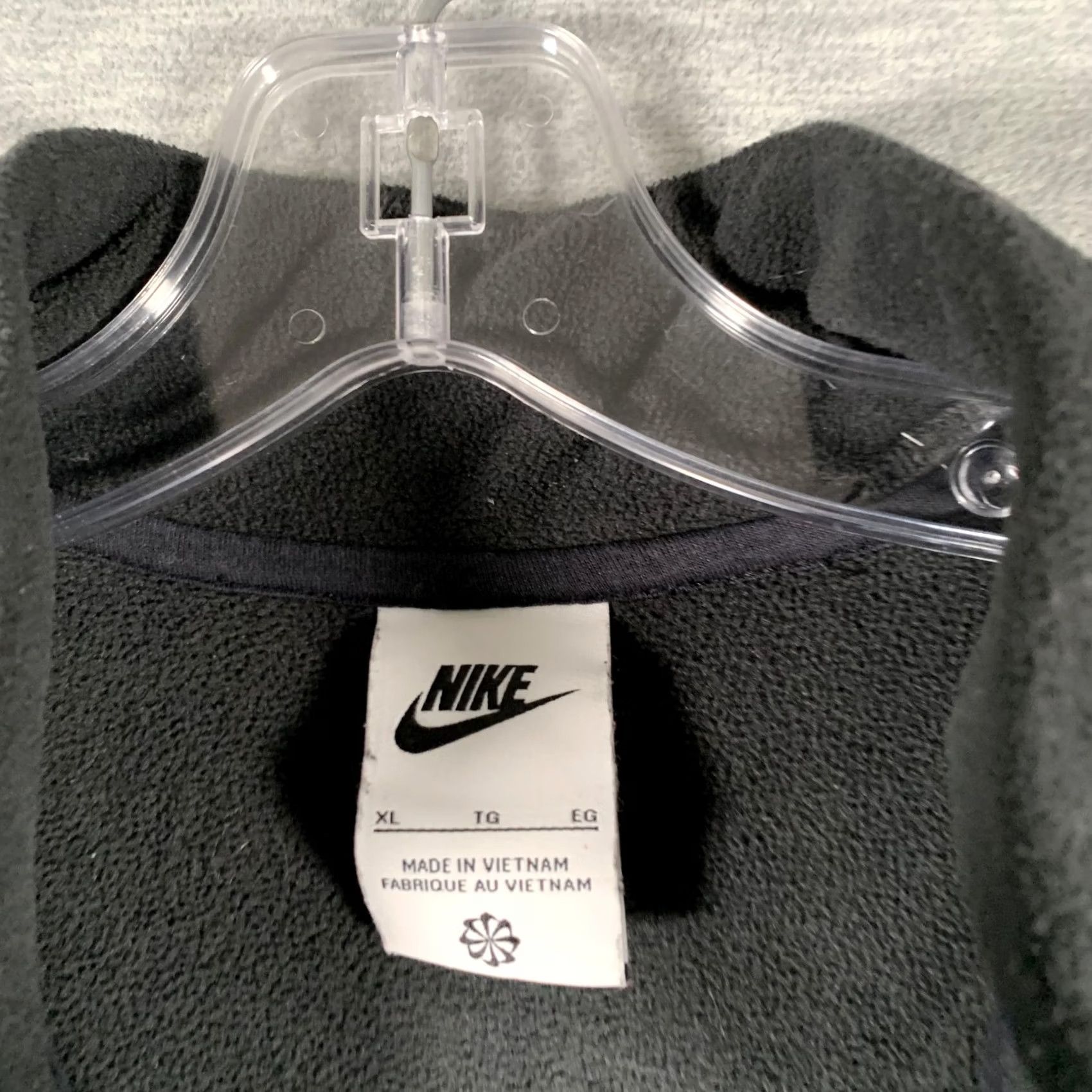 Nike Nike Jacket Womens XL Black Fleece Full Zip Utility Pockets Stand Collar Nylon Size XL / US 12-14 / IT 48-50 - 5 Thumbnail