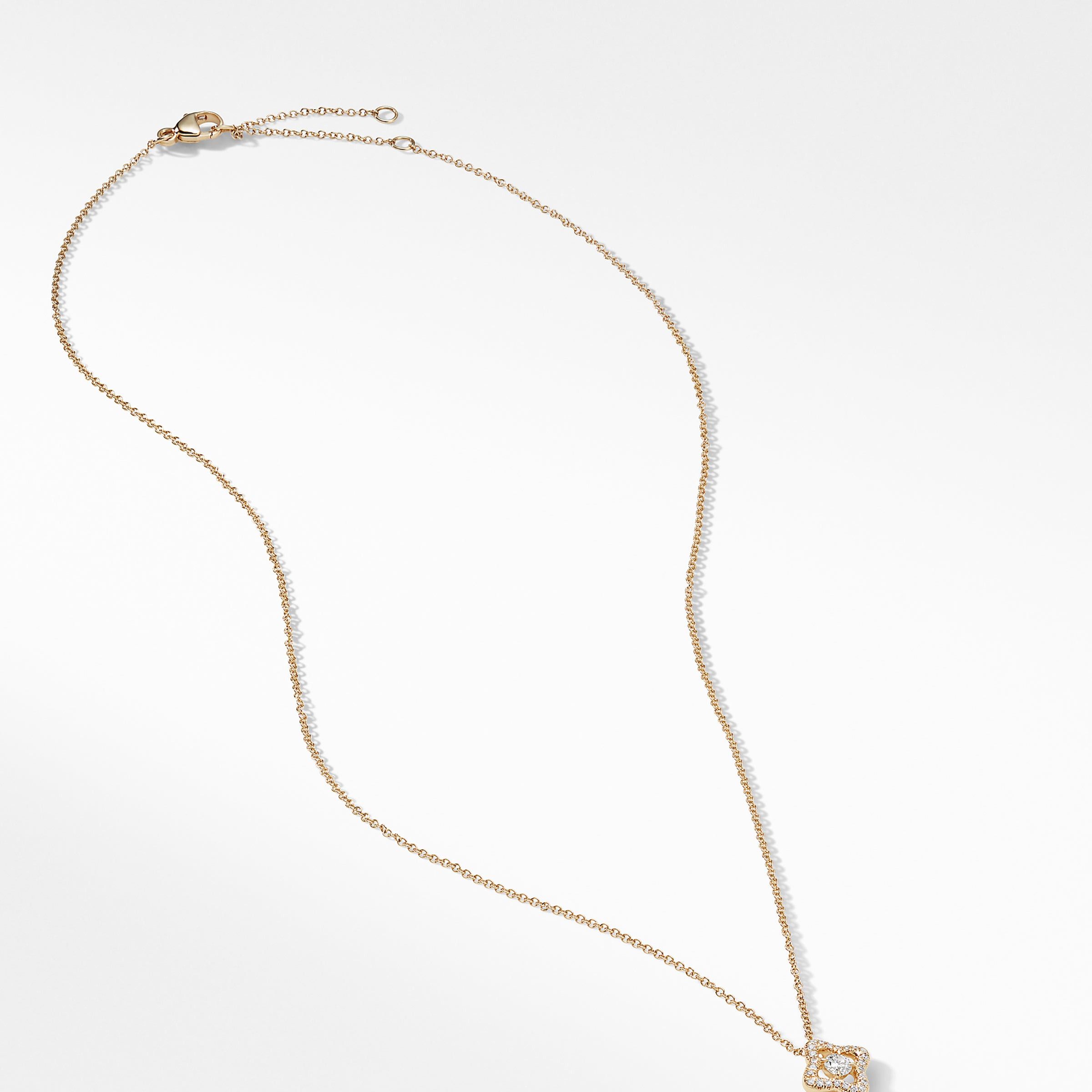 David Yurman o1w1db10325 N12569D Necklace in 18K Yellow Gold with Diamond Size ONE SIZE - 2 Thumbnail
