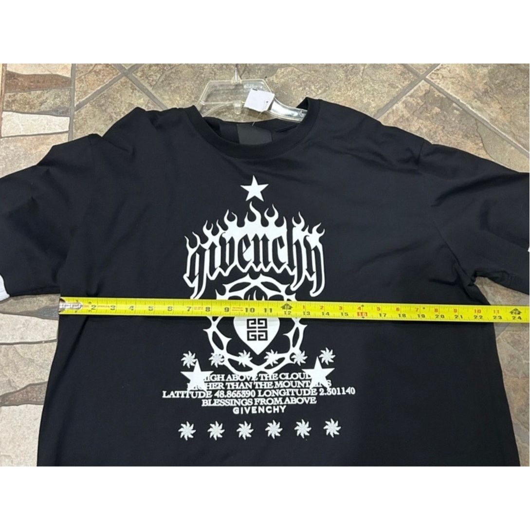Givenchy Givenchy Black Graphic Logo T-Shirt Size US XXL / EU 58 / 5 - 9 Thumbnail