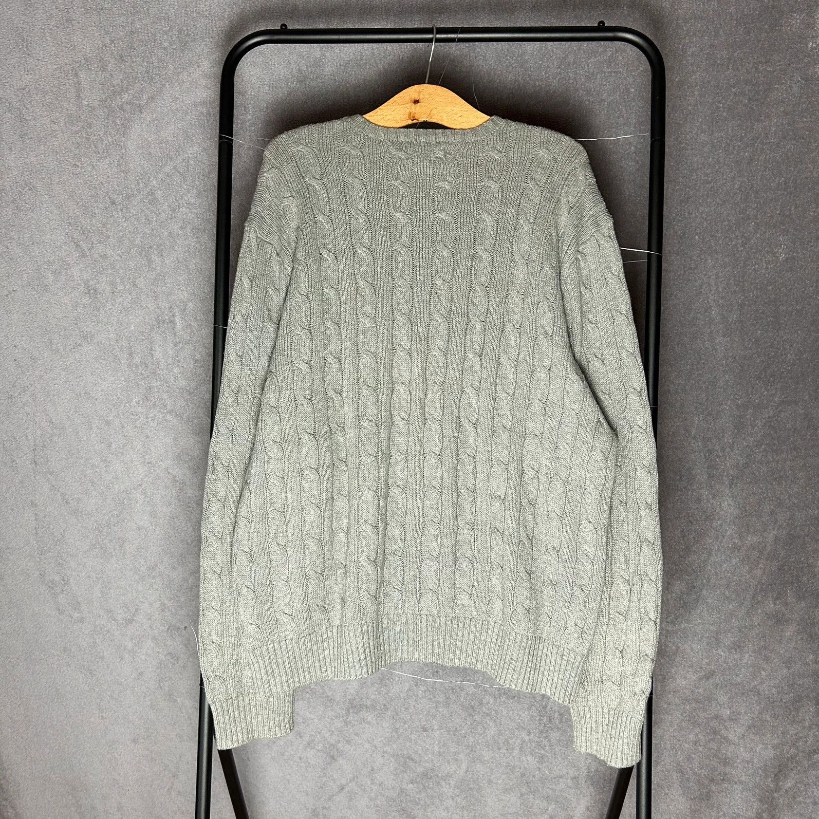 Designer × Polo Ralph Lauren × Ralph Lauren Polo Ralph Lauren knitwear mini logo pony grey old money Size US XL / EU 56 / 4 - 2 Thumbnail