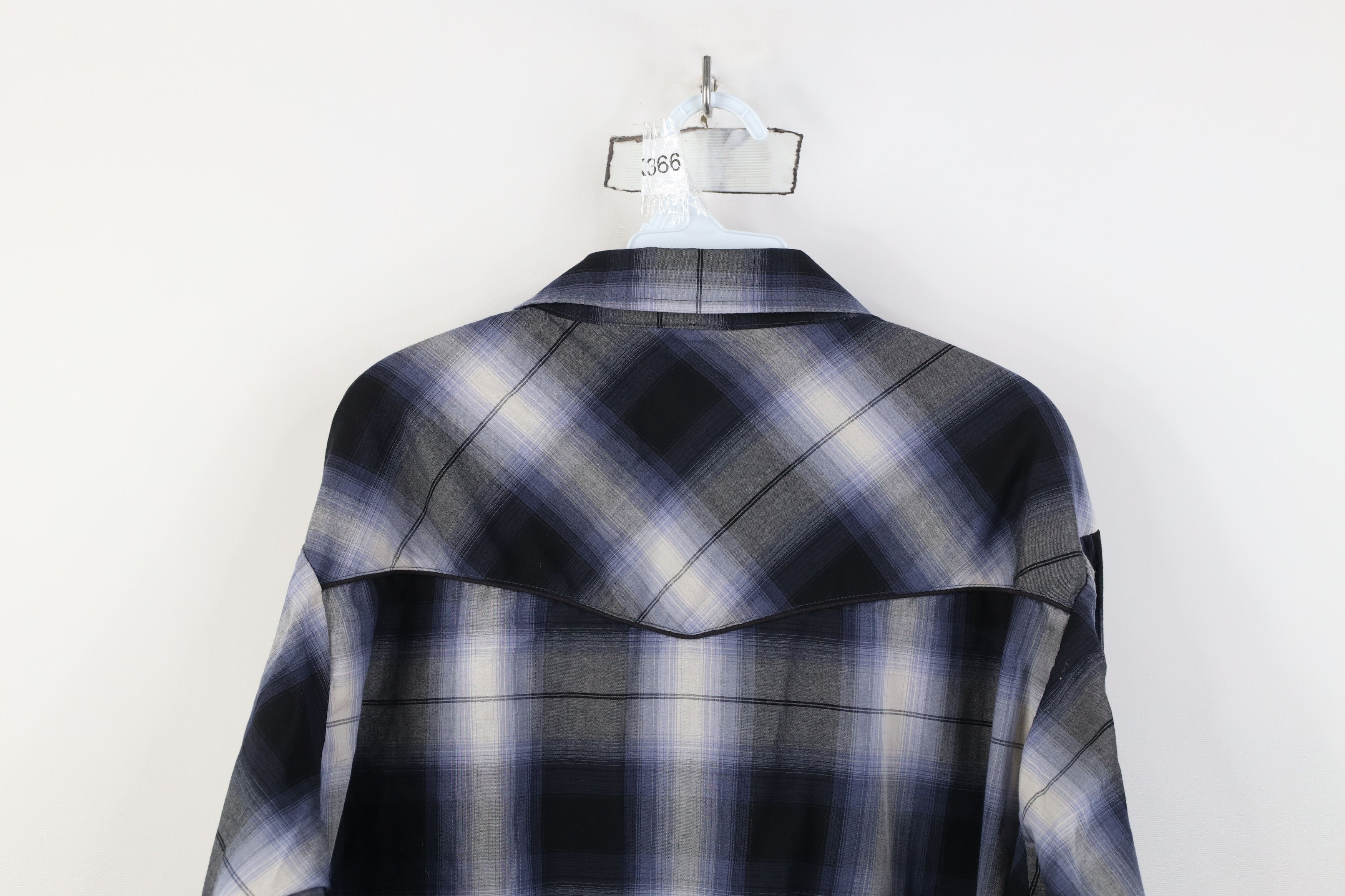 Vintage Vintage 90s Streetwear Cowboy Rodeo Snap Button Shirt Plaid Size US XL / EU 56 / 4 - 11 Thumbnail