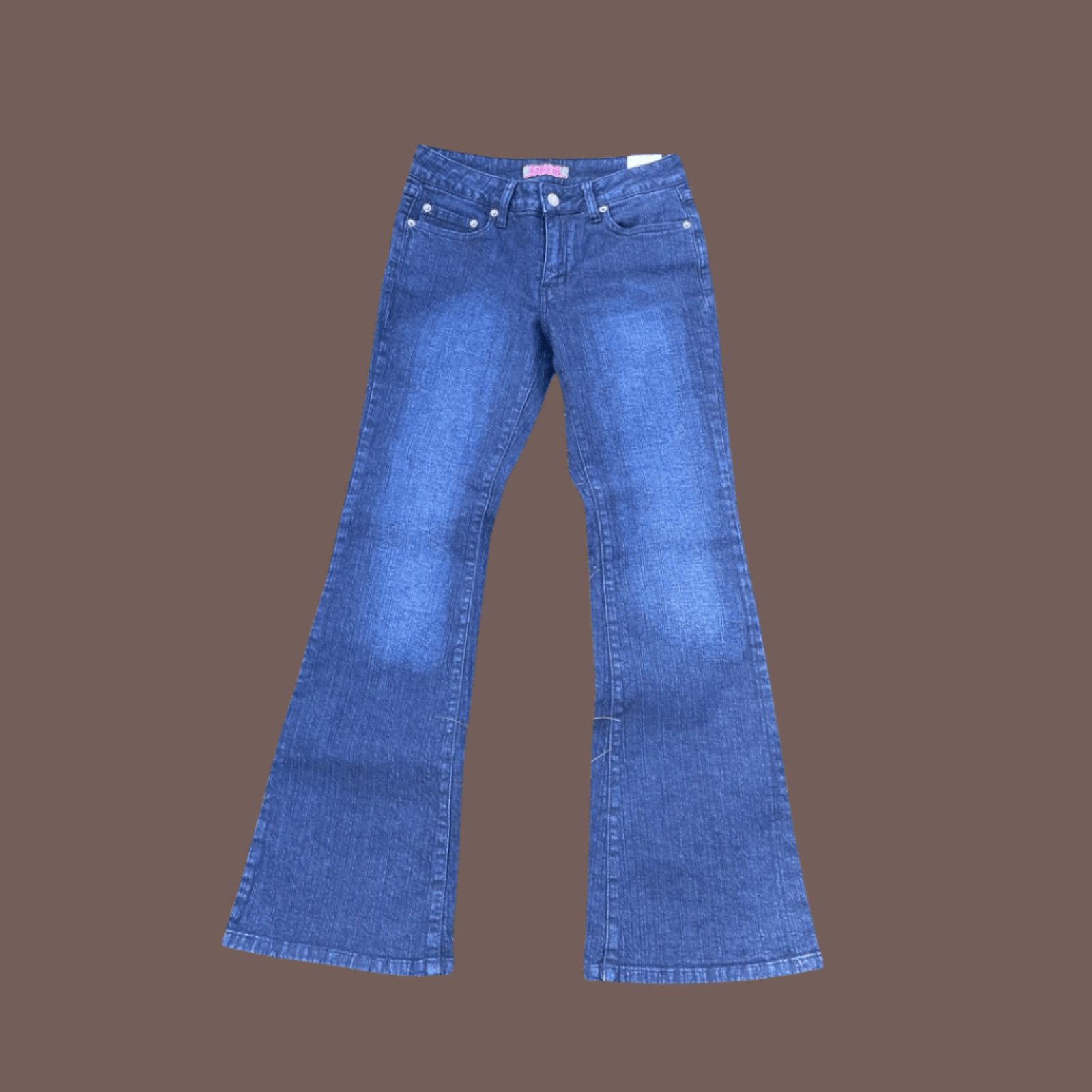 Vintage VTG Flare Jeans | Zana Di Blue Y2K | Early 2000s Archive Size 28" / US 6 / IT 42 - 1 Thumbnail