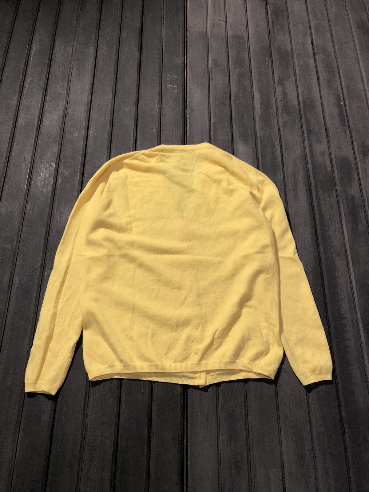 If Six Was Nine × Le Grande Bleu (L.G.B.) × William Lockie William Lockie Yellow Lambswool Scotland Mens Sweater 42 Size US XS / EU 42 / 0 - 2 Thumbnail