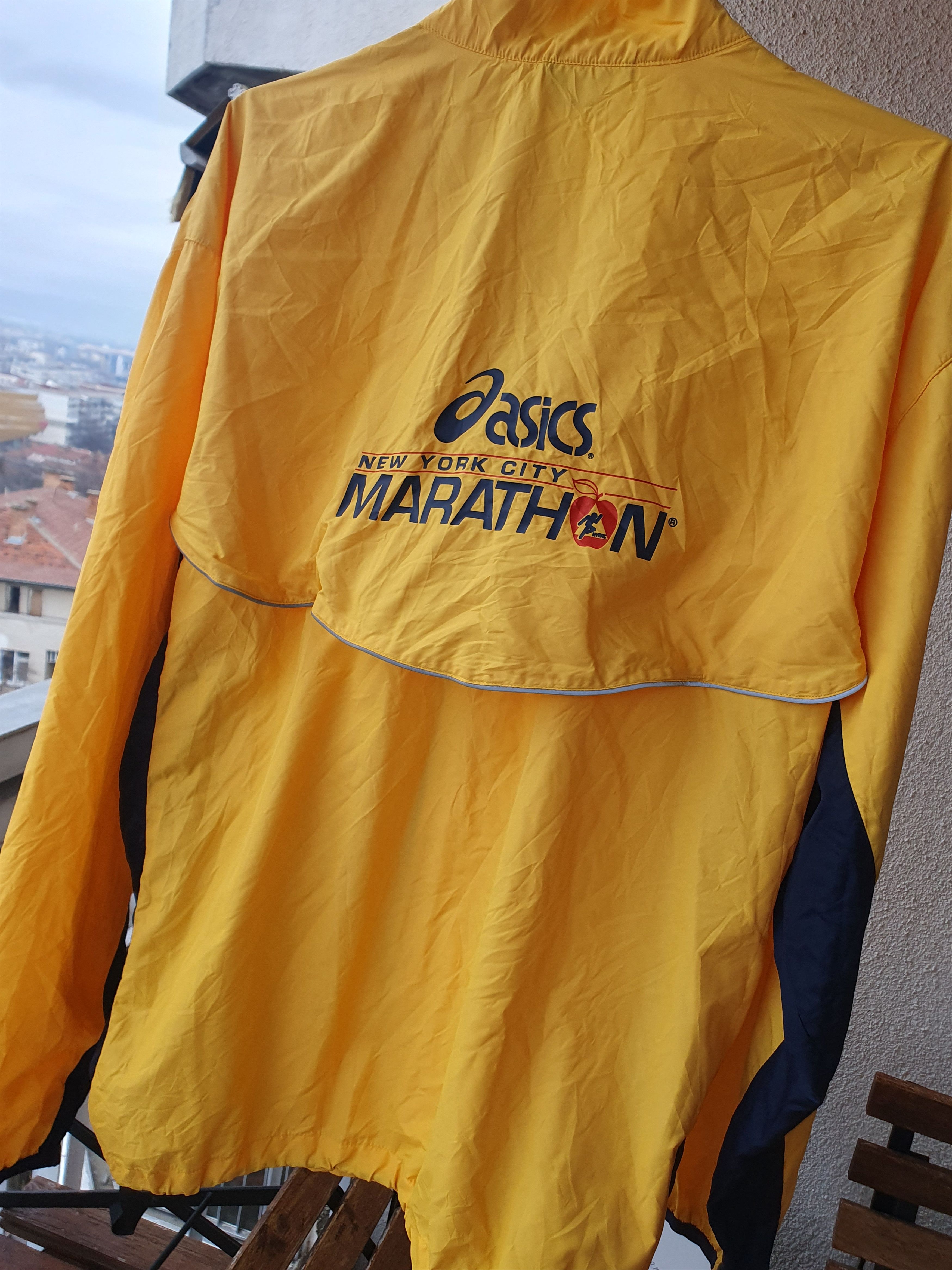 Asics Asics New York City Marathon Windbreaker Unisex jacket sz XL Size US XL / EU 56 / 4 - 11 Thumbnail