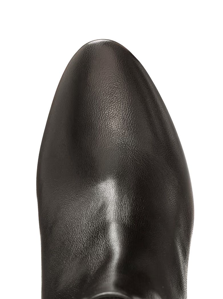 Saint Laurent Paris oc11z1125 529350 Lou Ankle Boots in Smooth Leather in Black Size US 7 / IT 37 - 4 Thumbnail