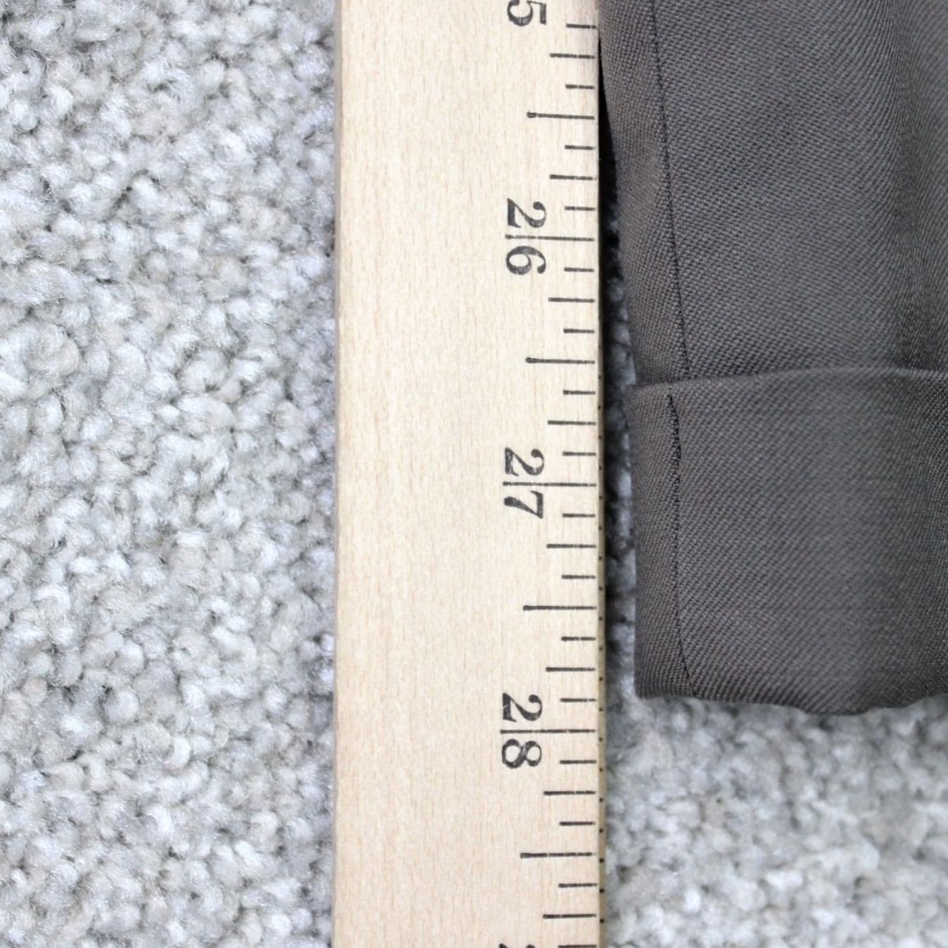 Joseph Abboud Joseph Abboud Pants Mens 39 Gray Wool Pleated Straight Leg Dress Pants Size US 39 - 4 Thumbnail