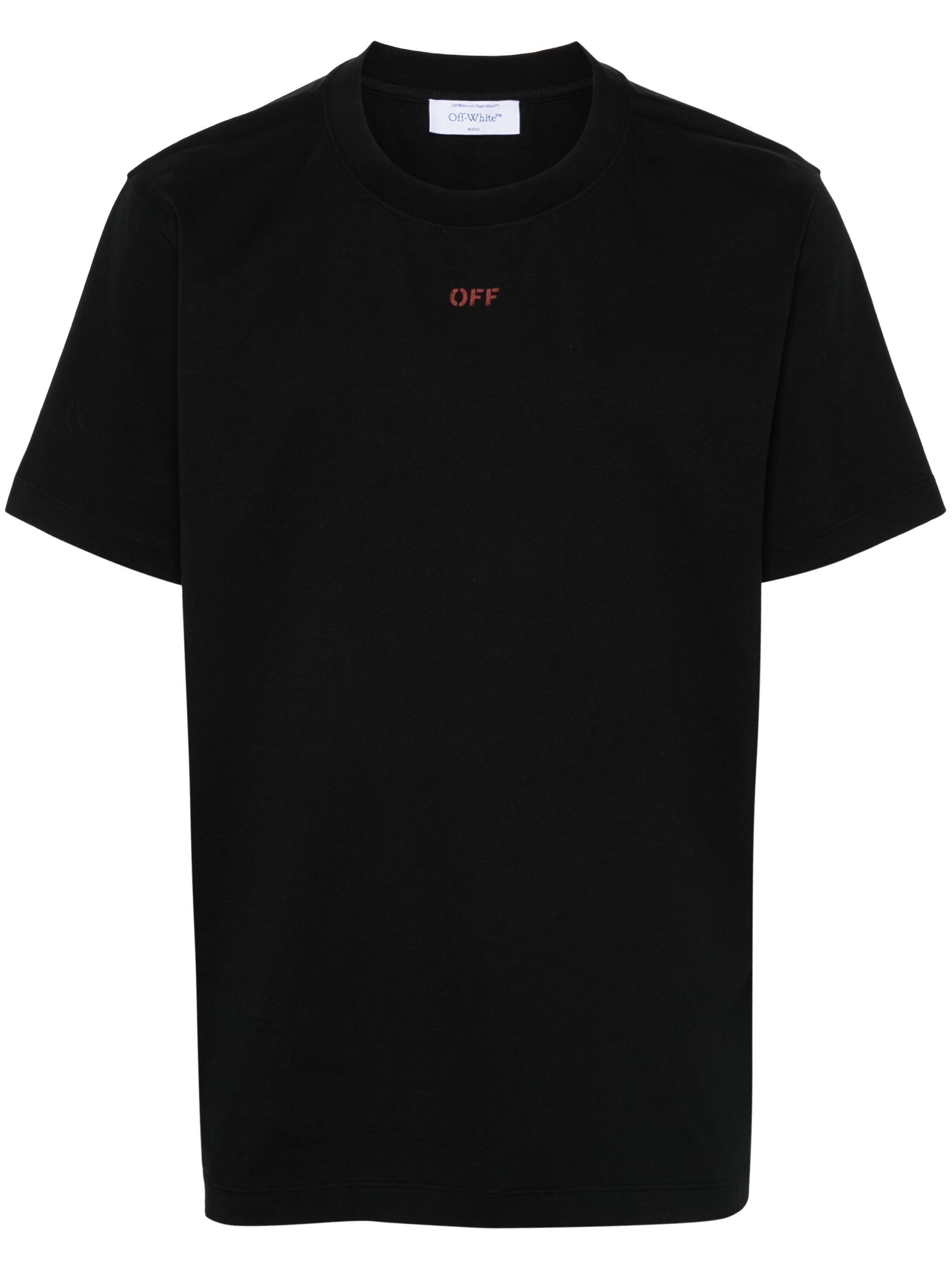 Off-White o1s22i1n1124 Crewneck T-Shirt in Black Size US XL / EU 56 / 4 - 1 Thumbnail