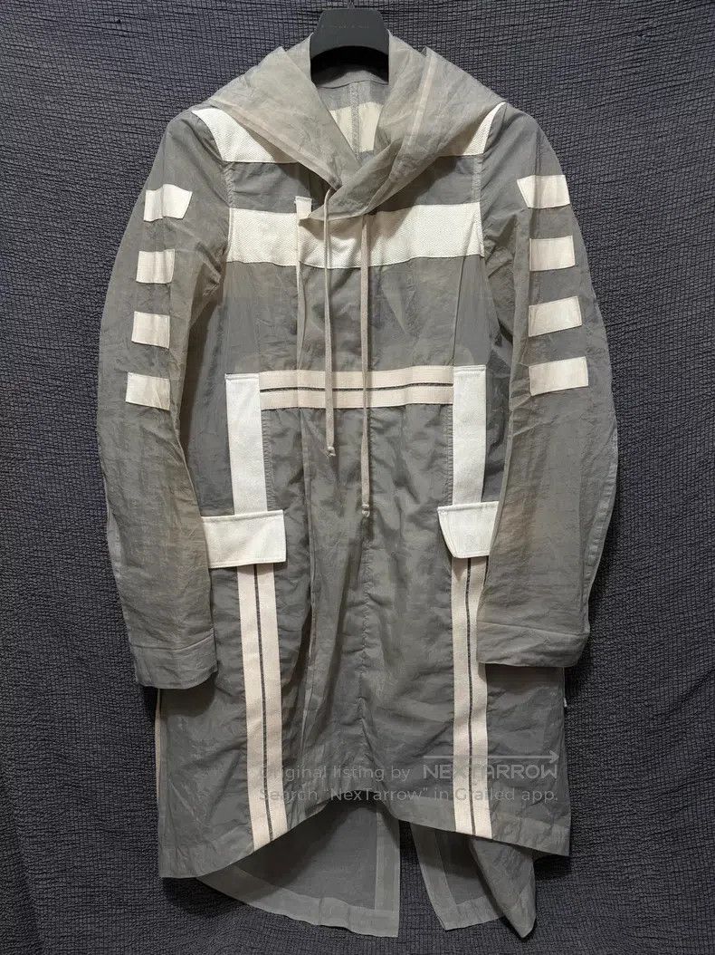Rick Owens Rick Owens 13ss see-through webbing fishtail coat Size US S / EU 44-46 / 1 - 1 Thumbnail