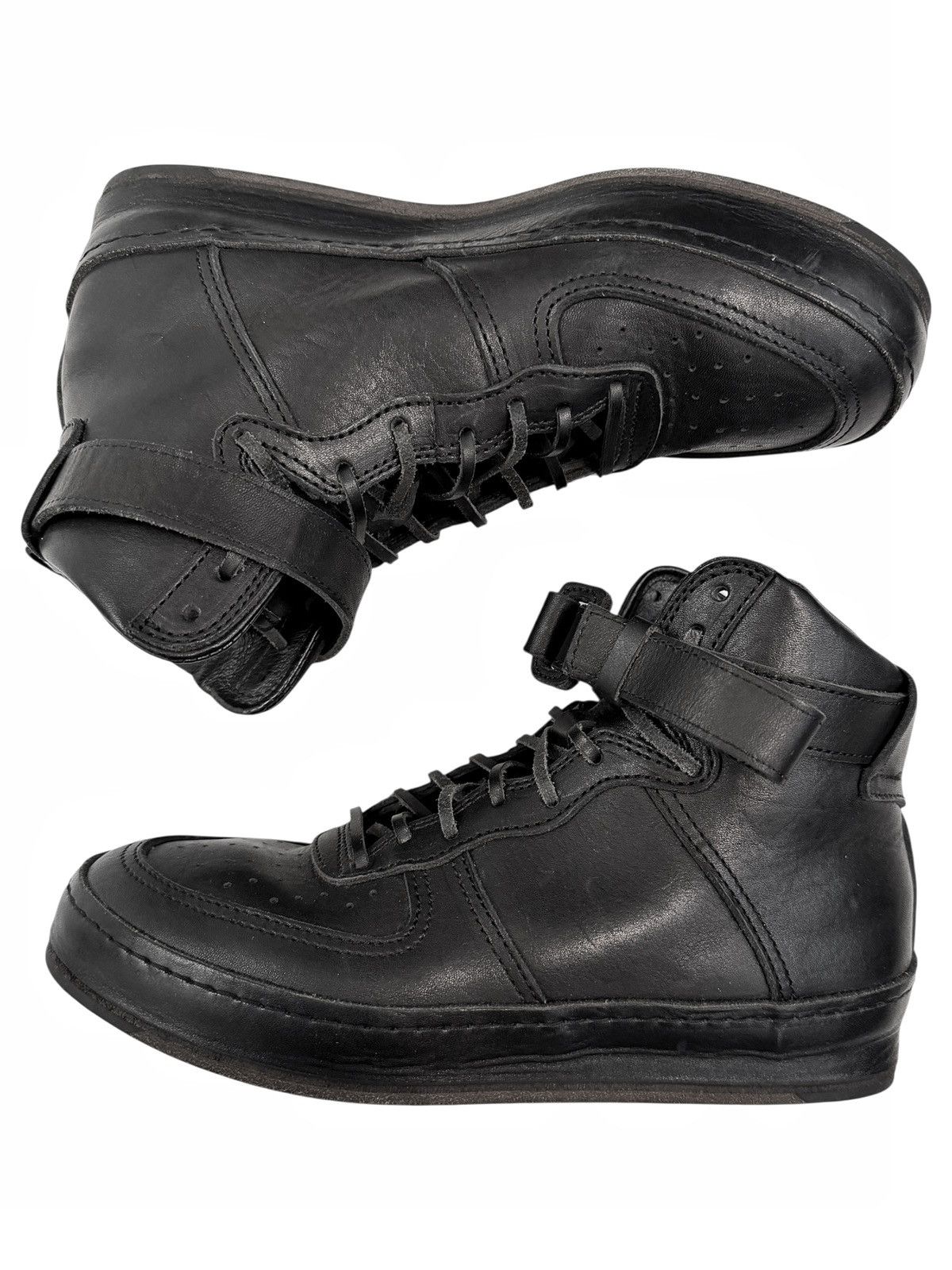 Hender Scheme Sz4 MIP-01 Air Force 1 AF1 Black Leather High Size US 9 / EU 42 - 4 Thumbnail
