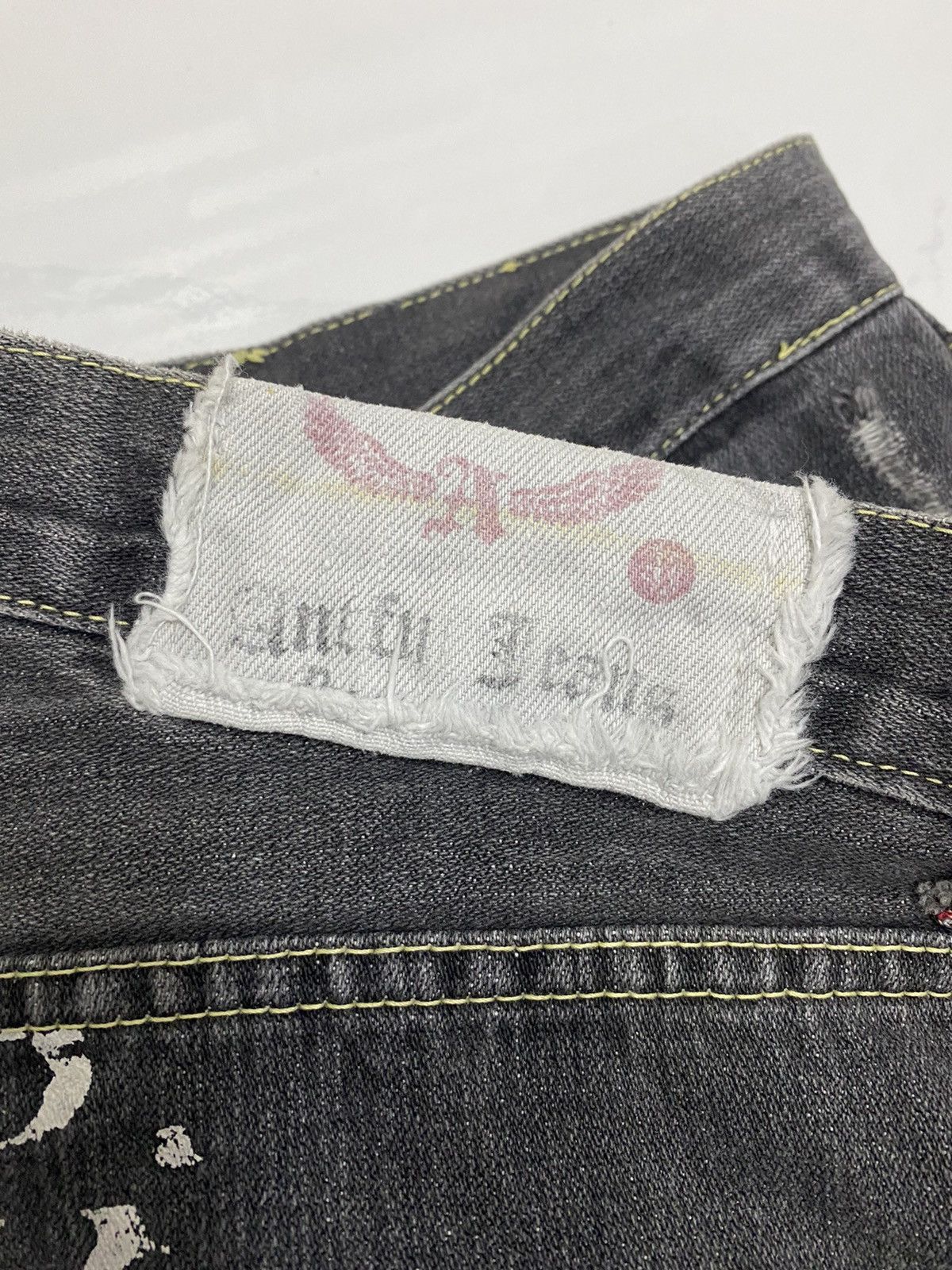 14th Addiction × KMRii RARE DISTRESSED ANTFUI JEANS RIPPED DENIM JEANS Size US 31 - 8 Thumbnail