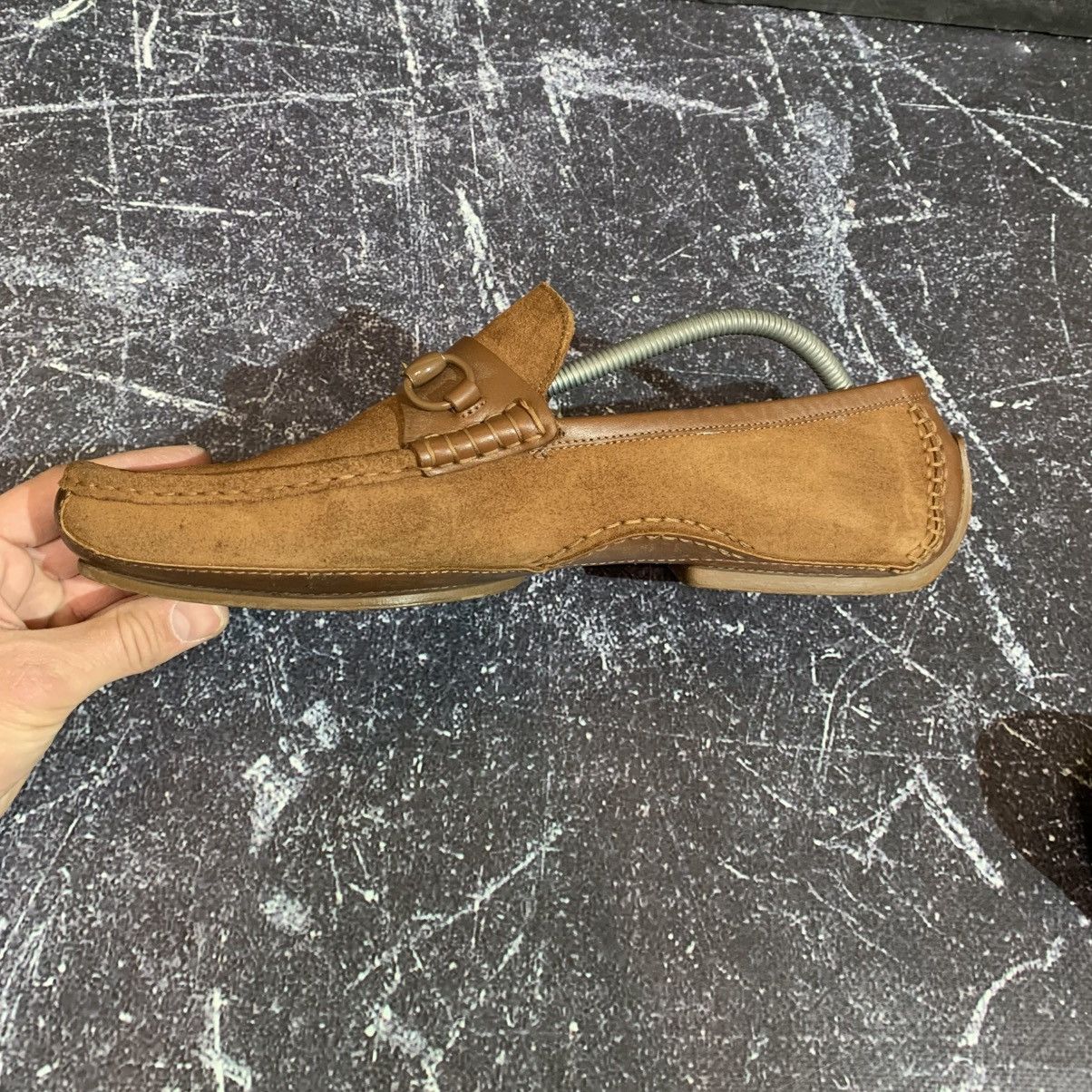 Gucci × Vintage Vintage Gucci Moccasin Suede Loafers Size 43.5 Size US 8.5 / EU 41-42 - 10 Thumbnail