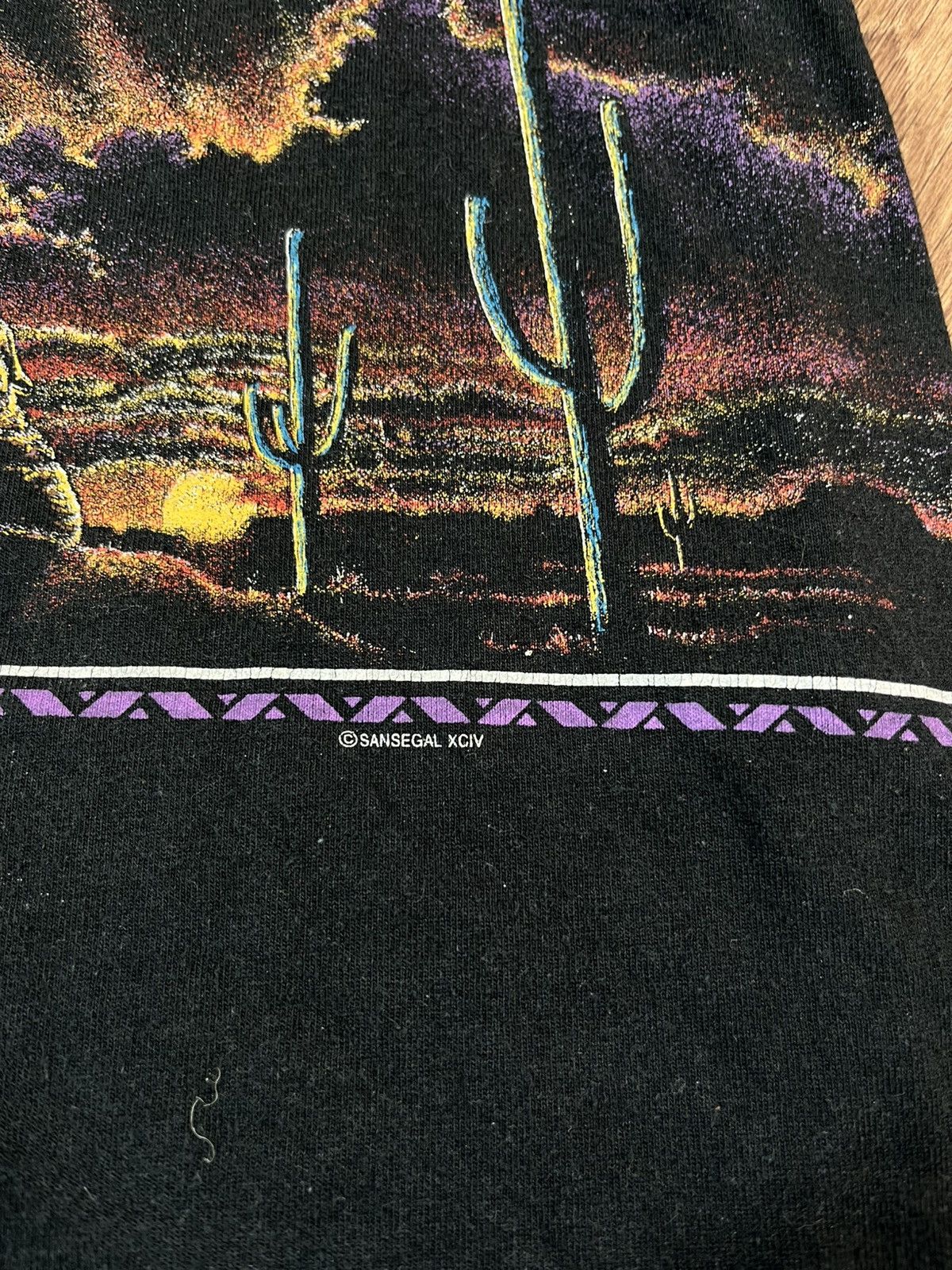 Vintage Vintage 90s Nevada T Shirt Wolf Size US XL / EU 56 / 4 - 4 Thumbnail