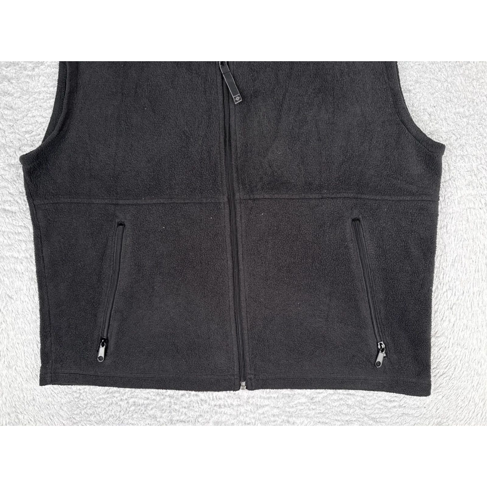 Vintage Columbia Vest Mens Medium Black Fleece Full Zip Pockets Outdoor Hiking WM1460 Size US M / EU 48-50 / 2 - 5 Thumbnail