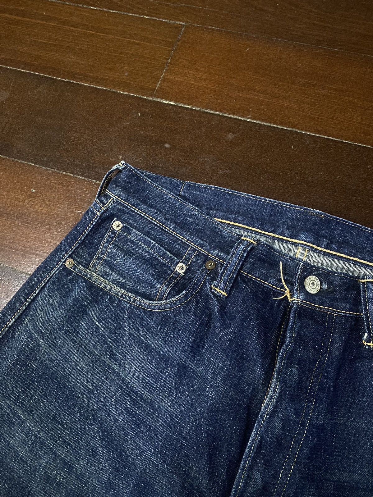 Warehouse Warehouse 1003XX Jeans Buffalo Patch Vintage Distressed B-1 Size US 34 / EU 50 - 15 Thumbnail