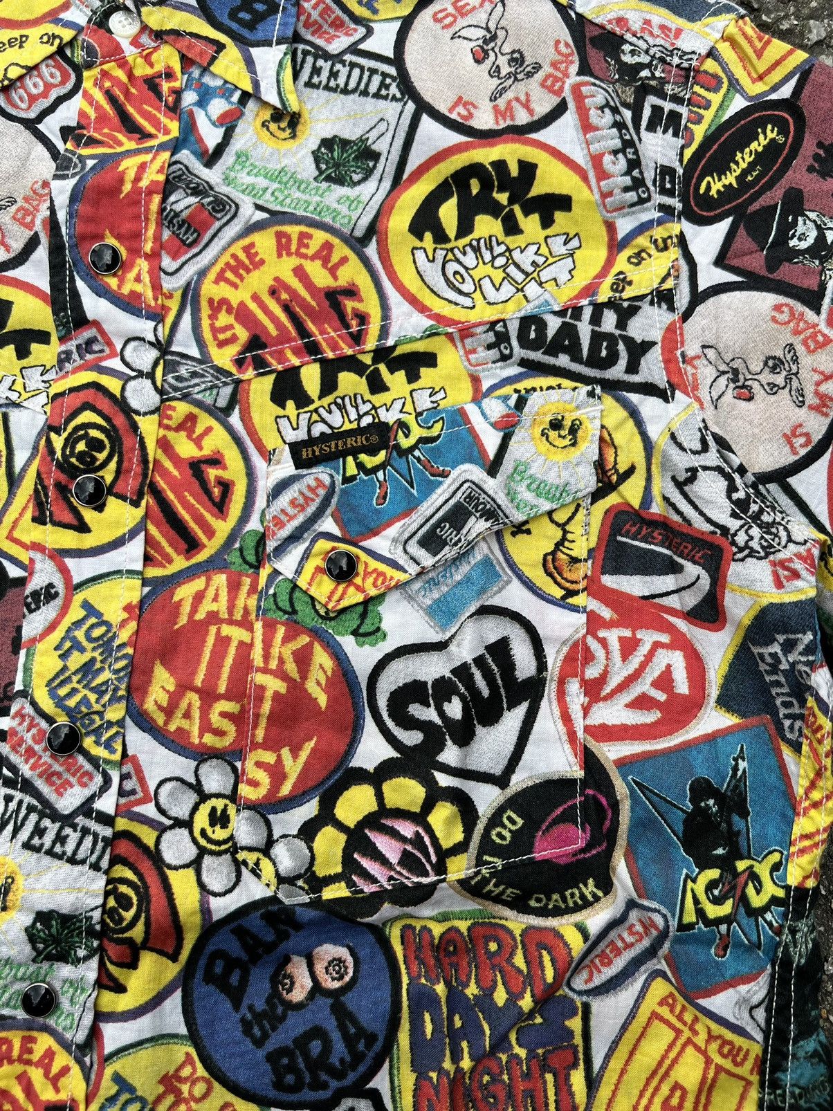 Hysteric Glamour VINTAGE HYSTERIC GLAMOUR JAPANESE BRAND SHIRT BUTTONS UP Size US L / EU 52-54 / 3 - 8 Thumbnail