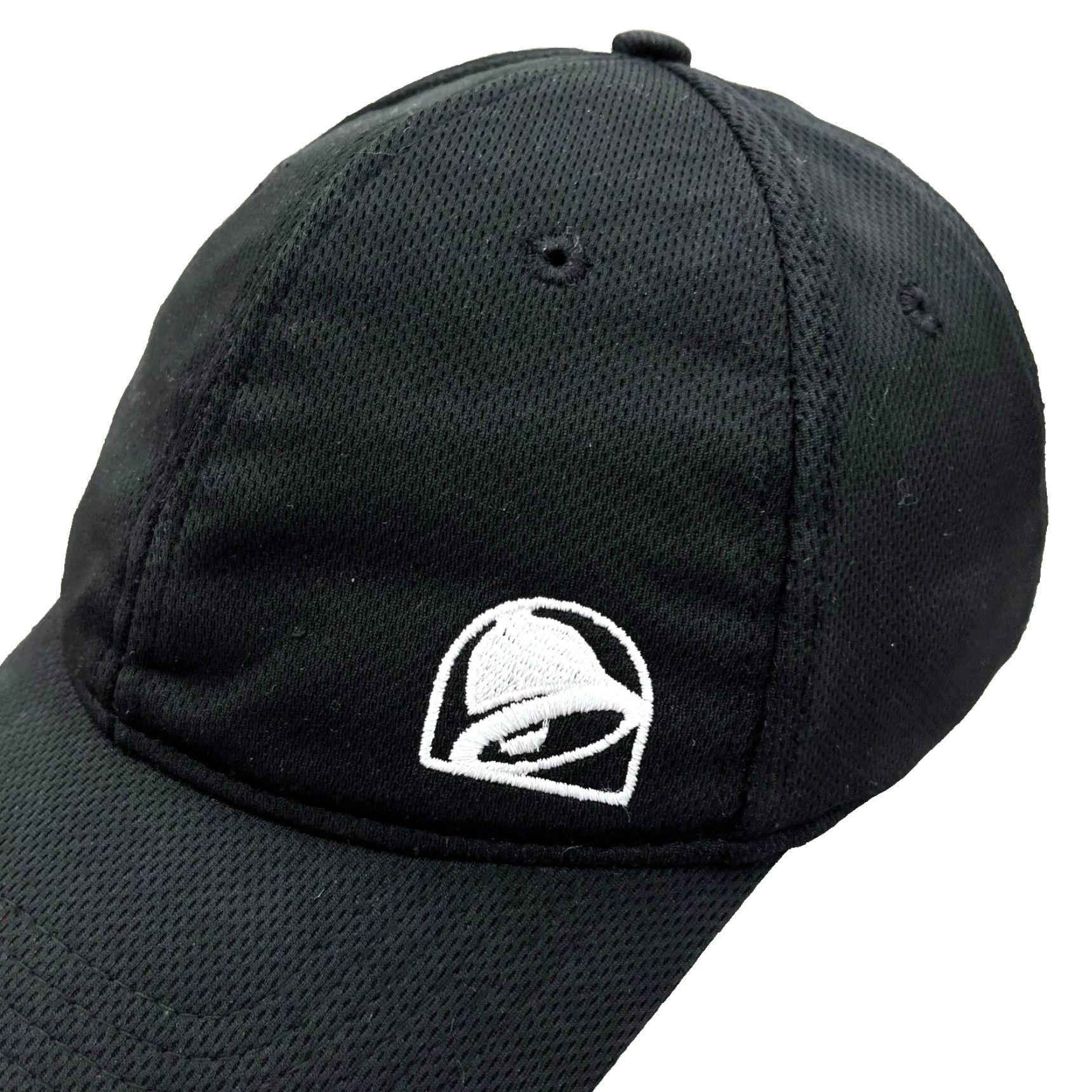 Bell Taco Bell Hat Cap Baseball Cap Adjustable Black White Logo Work Employee Uniform Size ONE SIZE - 3 Thumbnail