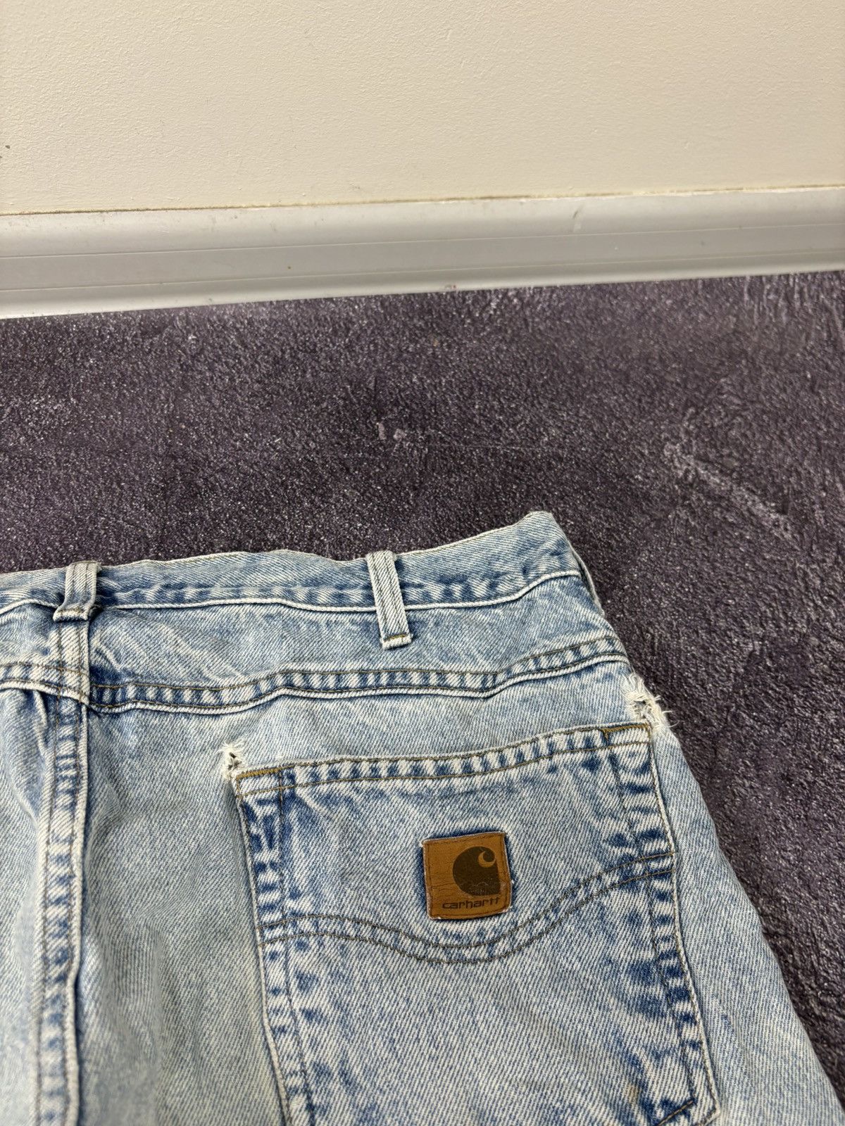Carhartt Vintage Carhartt USA Straight Fit Light Blue Denim Jeans Size US 36 / EU 52 - 7 Thumbnail
