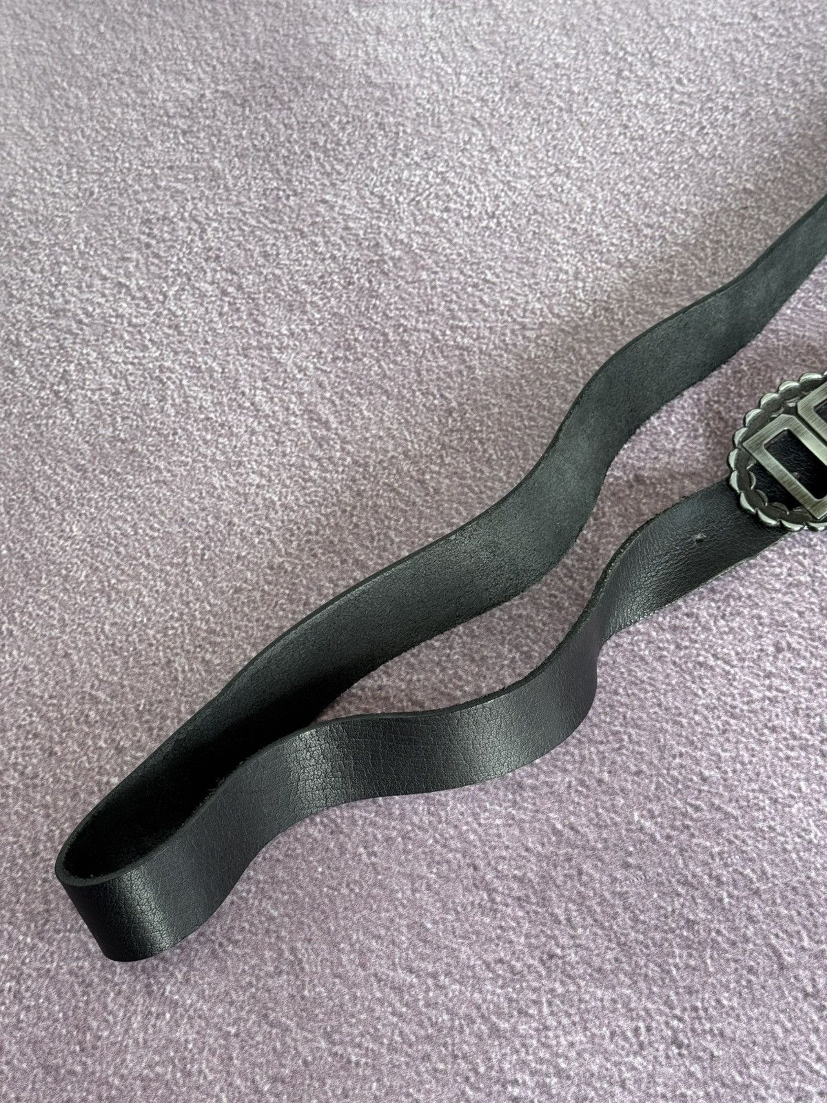 Dolce & Gabbana Y2K Dolce & Gabbana Gradient Metal Buckle Leather Belt Size ONE SIZE - 4 Thumbnail