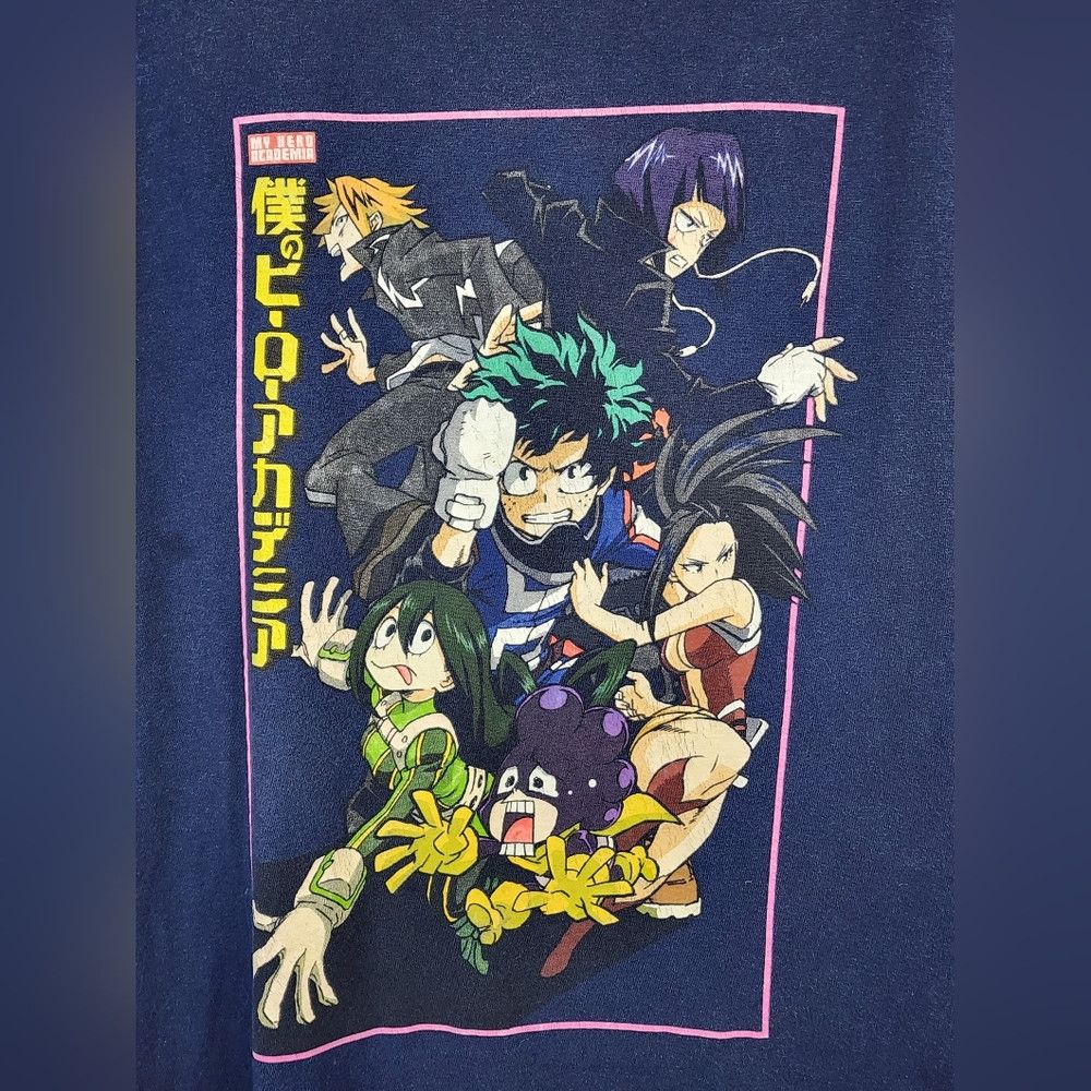 Other Funination My Hero Academia Blue Graphic T-Shirt with Anime Size US M / EU 48-50 / 2 - 4 Thumbnail
