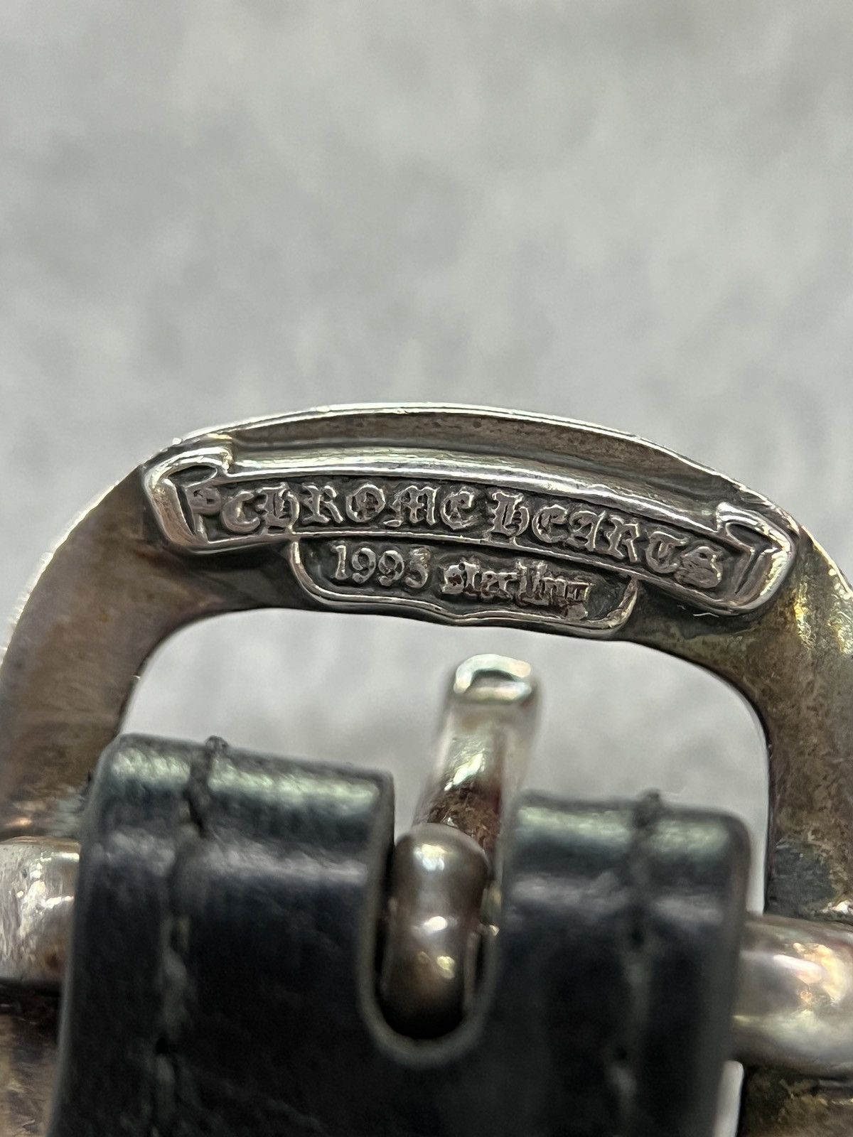 Chrome Hearts Chrome Hearts Leather Bracelet Cross Buckle 925 Size ONE SIZE - 14 Thumbnail