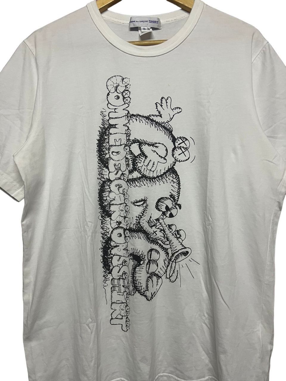 Comme des Garcons Homme Plus × Kaws Ss21 Comme Des Garcons Shirt X Kaws Artwork Tee Size US XL / EU 56 / 4 - 6 Thumbnail
