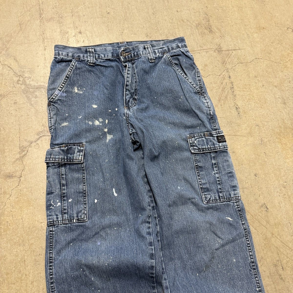 Wrangler Vintage Wrangler Cargo Paint Splatter Jeans Denim Mens 30x32 Size US 30 / EU 46 - 3 Thumbnail