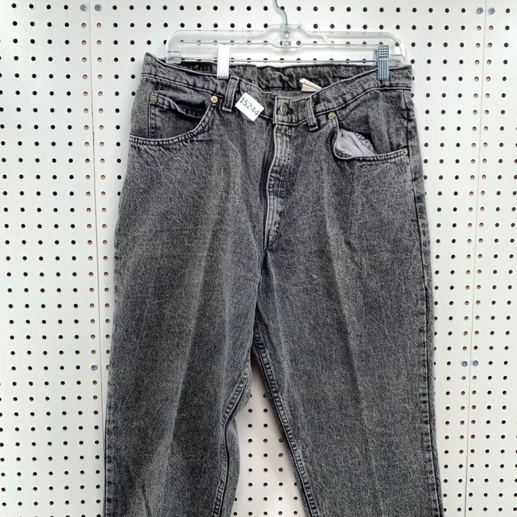 Denime VINTAGE Britania Jeans Men 34x29 Denim Black 90s Straight Regular 34x29 Mens Black 90s Brittania Jeans Size US 34 / EU 50 - 2 Thumbnail