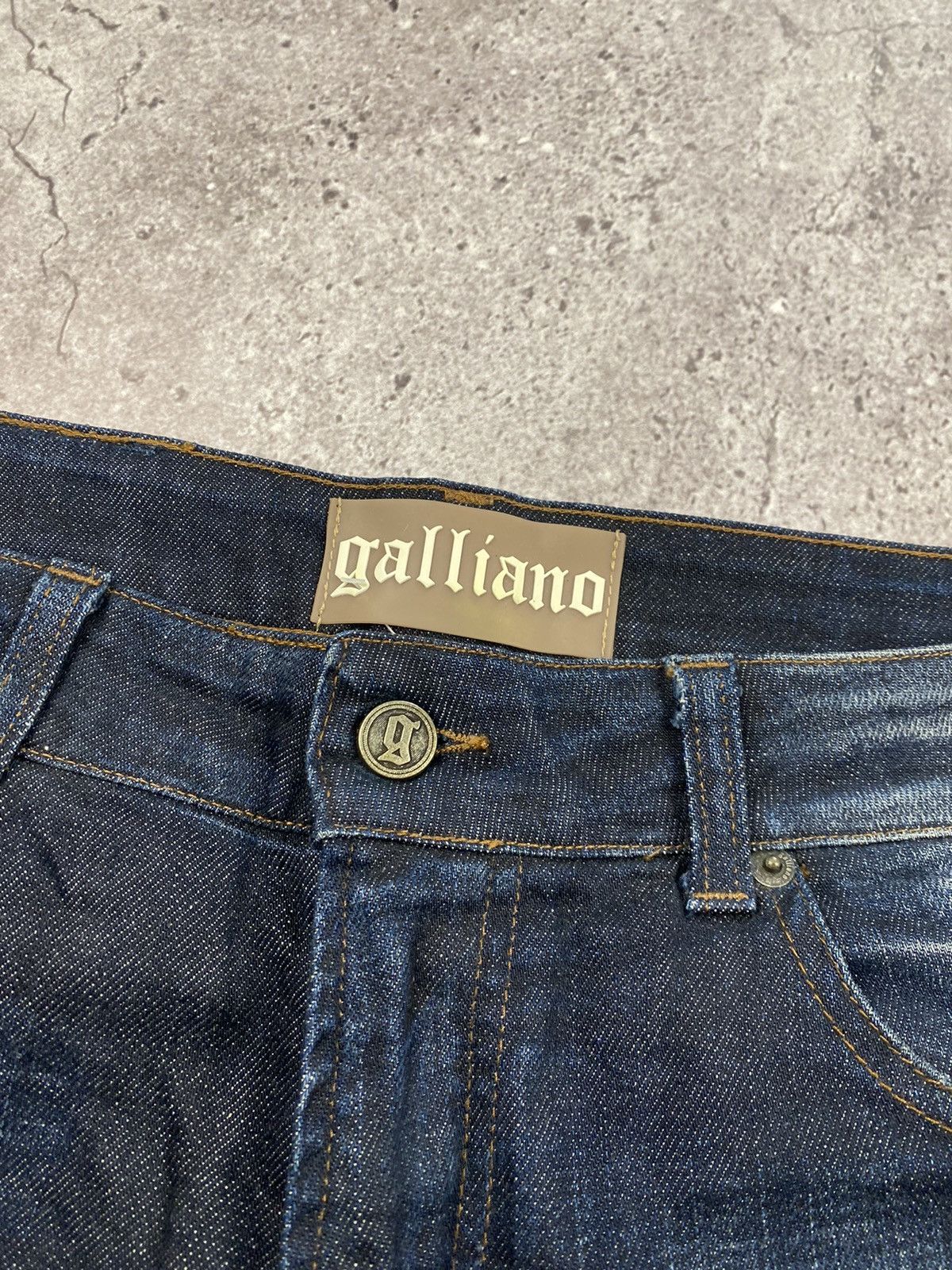 John Galliano Galliano Denim Shorts Y2k Jeans Distressed Baggy Size US 34 / EU 50 - 3 Thumbnail