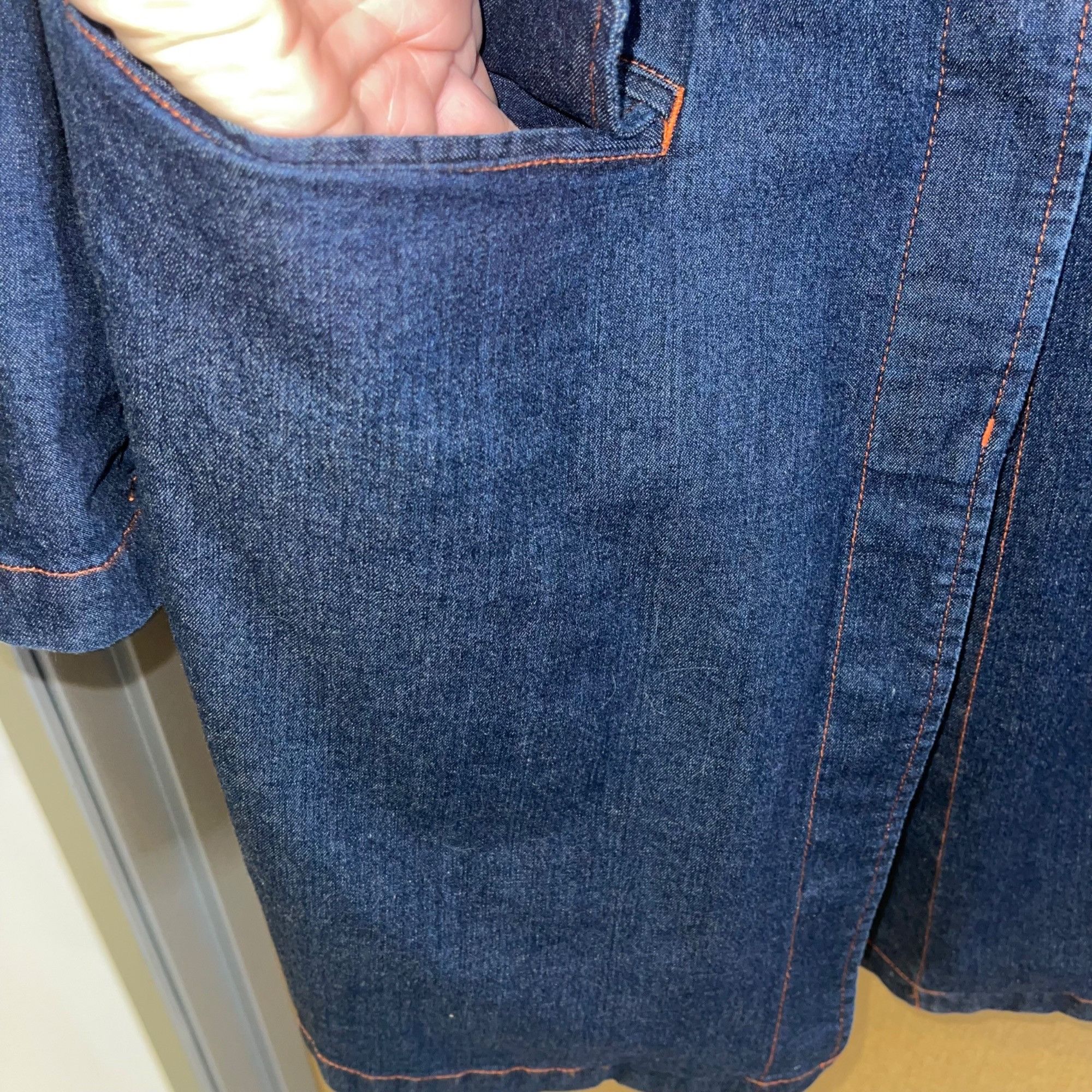 Faconnable Vintage Womens Coat Size Medium Blue