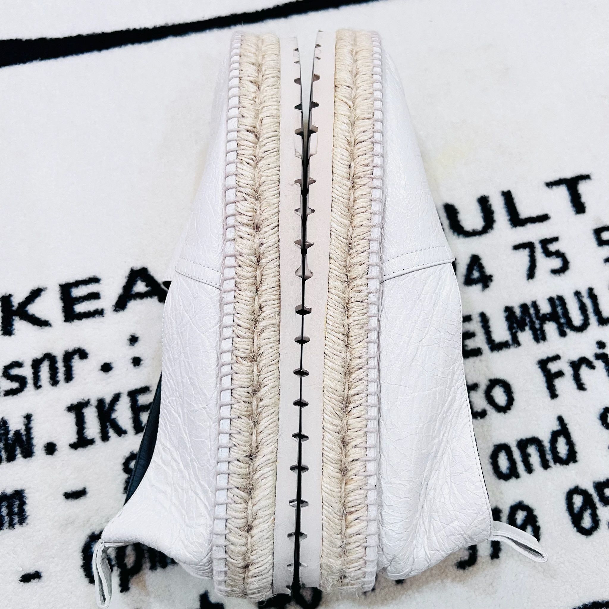 Balenciaga Balenciaga White Leather Platform Espadrilles Size US 10 / EU 43 - 7 Thumbnail