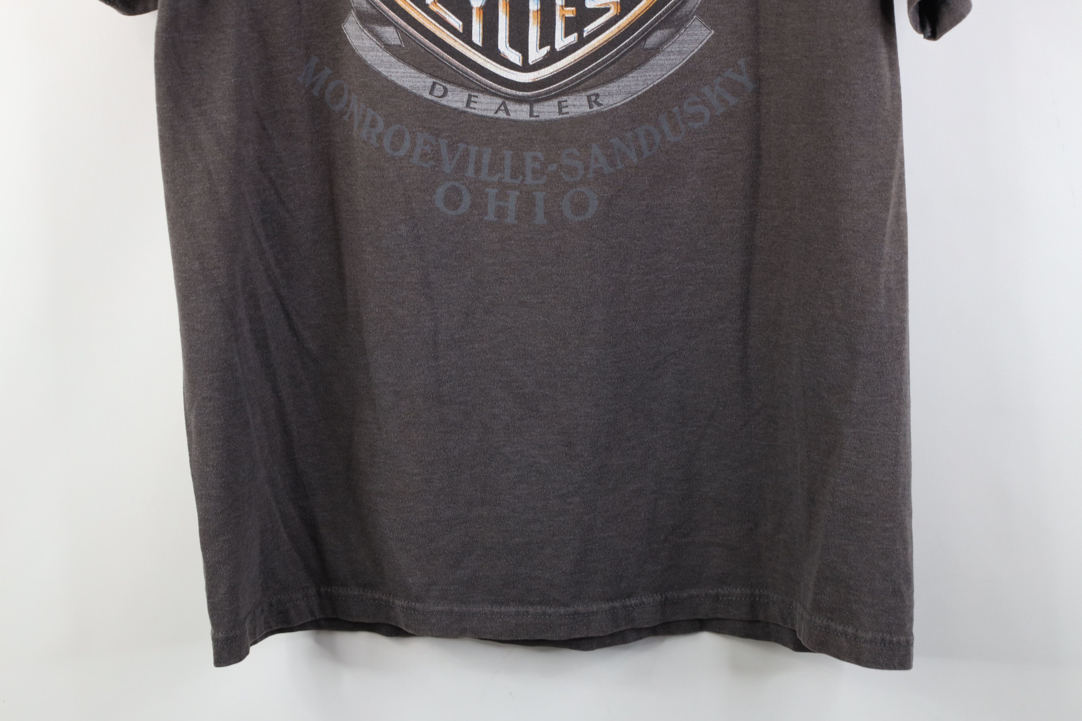 Harley Davidson Vintage Y2K 2001 Harley Davidson Spell Tribal T-Shirt Gray Size US L / EU 52-54 / 3 - 14 Thumbnail