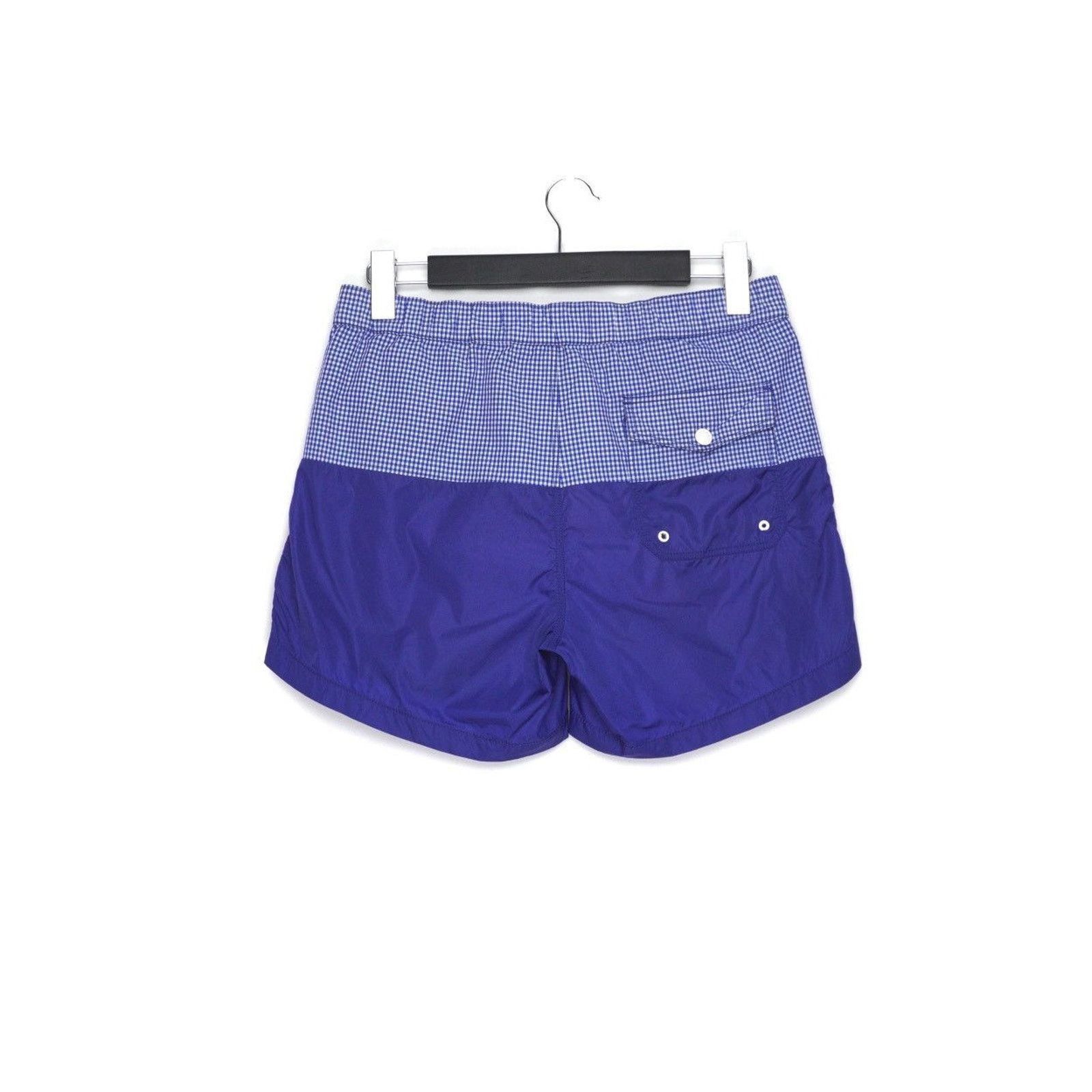 Moncler Moncler Solid Two Tone Nylon Logo Boxer Mare Swim Shorts Size US 32 / EU 48 - 2 Thumbnail