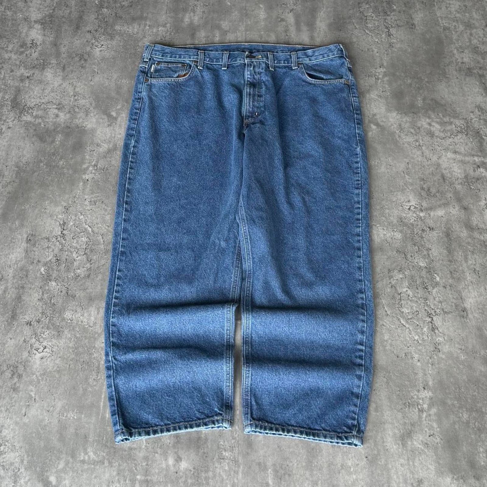 Carhartt × Carhartt Wip × Vintage Vintage Y2K Carhartt Relaxed Fit Essential Denim Jeans Size US 42 / EU 58 - 2 Thumbnail