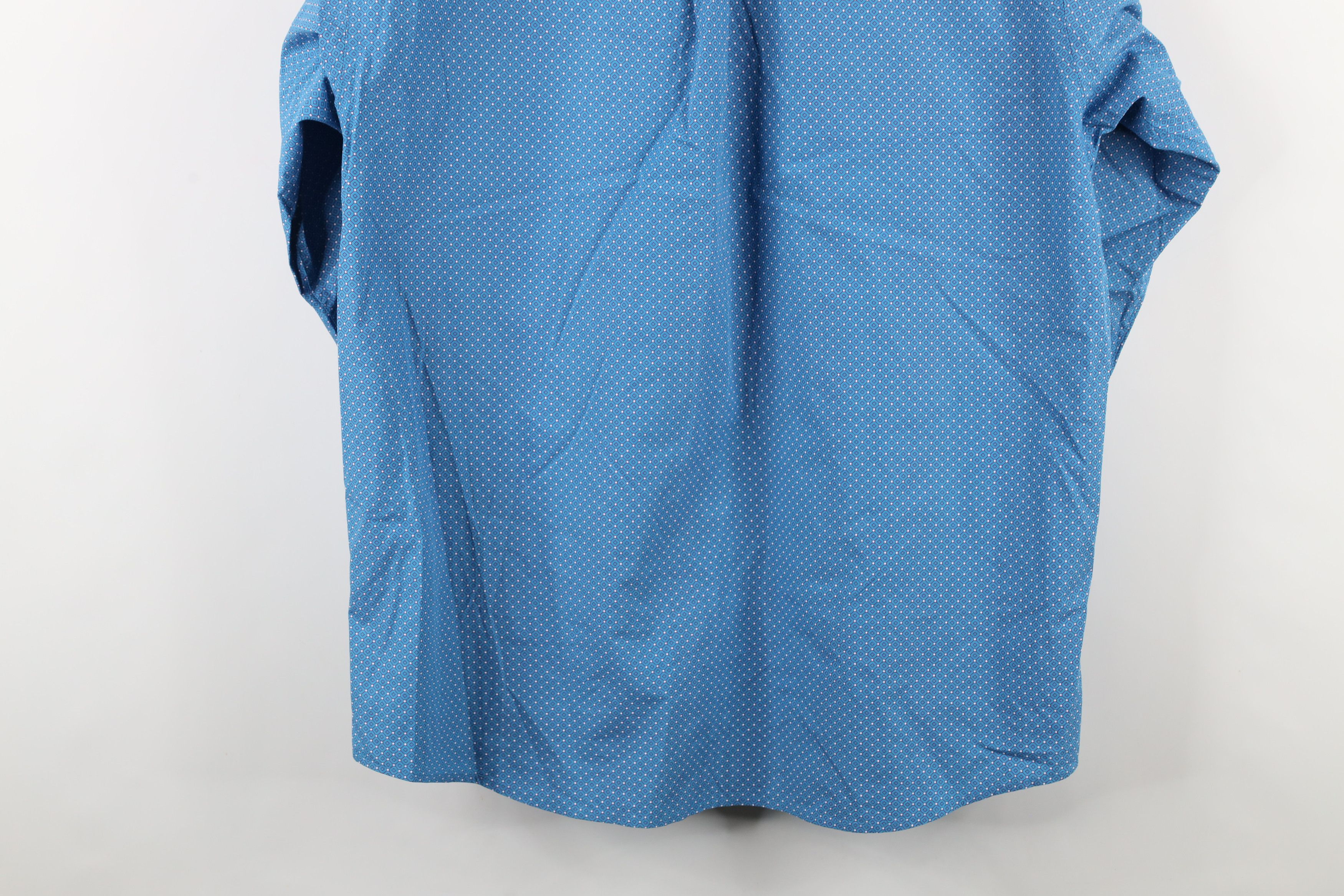Ariat × Vintage Ariat Geometric Collared Workwear Button Down Shirt Blue Size US L / EU 52-54 / 3 - 14 Thumbnail
