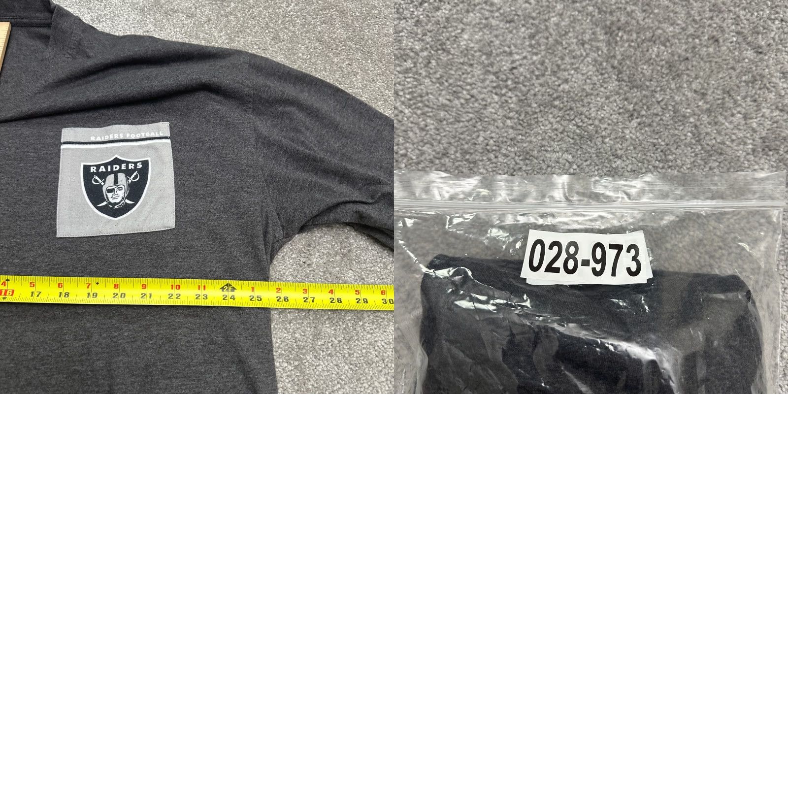 NFL Majestic Raiders Football Tee T-Shirt Mens 2XT Black Crew Neck Cotton Pocket NFL Shirt Men 2XT Black Size US XXL / EU 58 / 5 - 8 Thumbnail