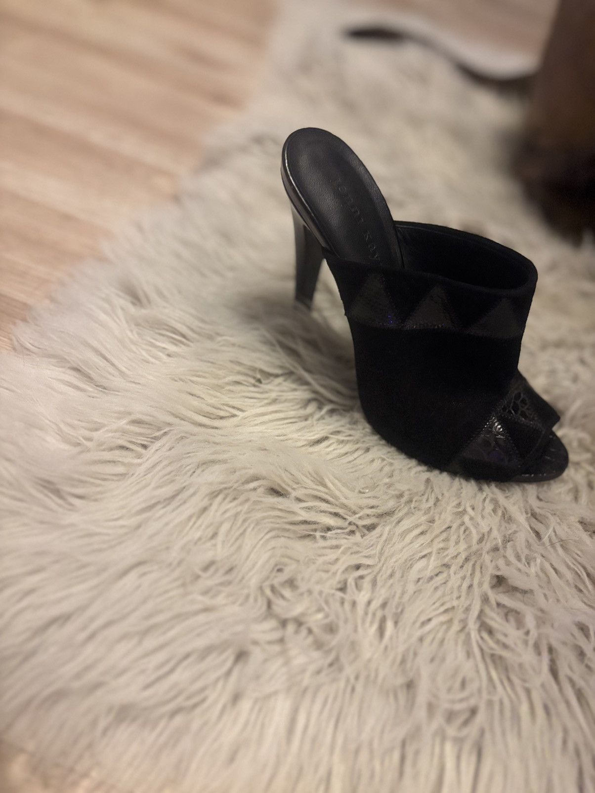 Other Jenny kayne opentoe sandal black leather Size US 6 / IT 36 - 3 Thumbnail