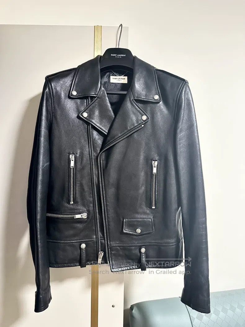 Saint Laurent Paris Saint Laurent Paris Motorcycle Leather Jacket Size US M / EU 48-50 / 2 - 1 Thumbnail
