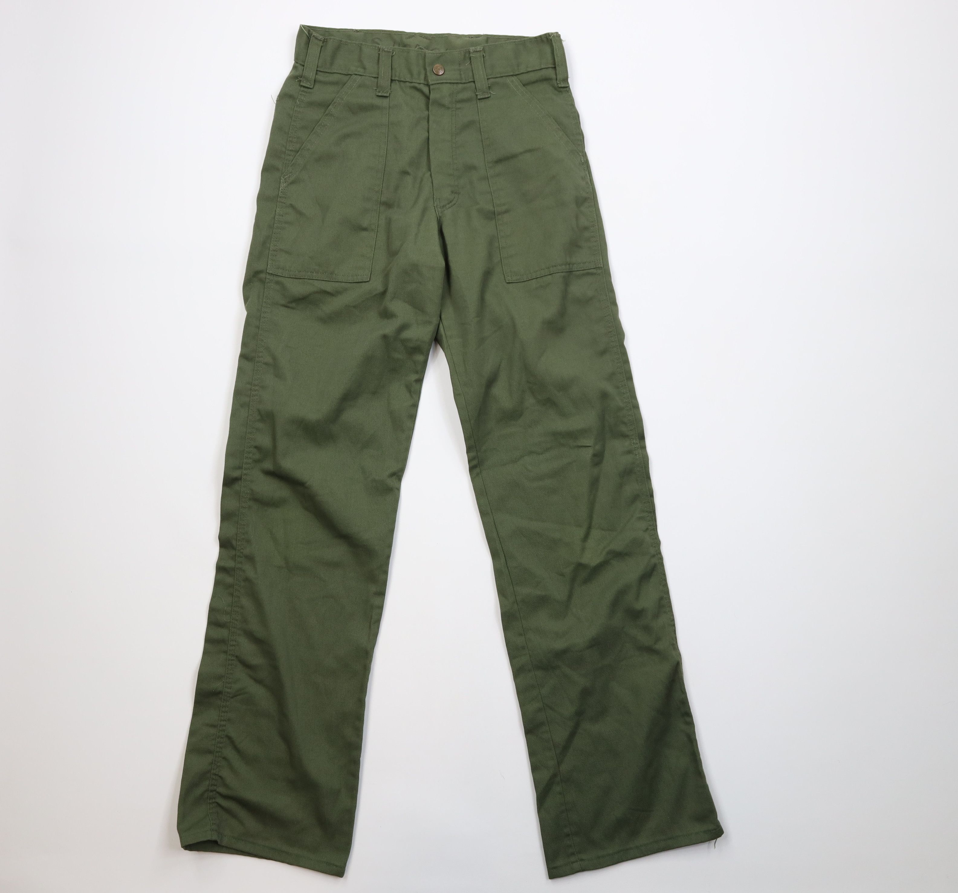 Vintage Vintage 50s Streetwear Sanforized Utility Pants Green USA Size US 28 / EU 44 - 1 Thumbnail
