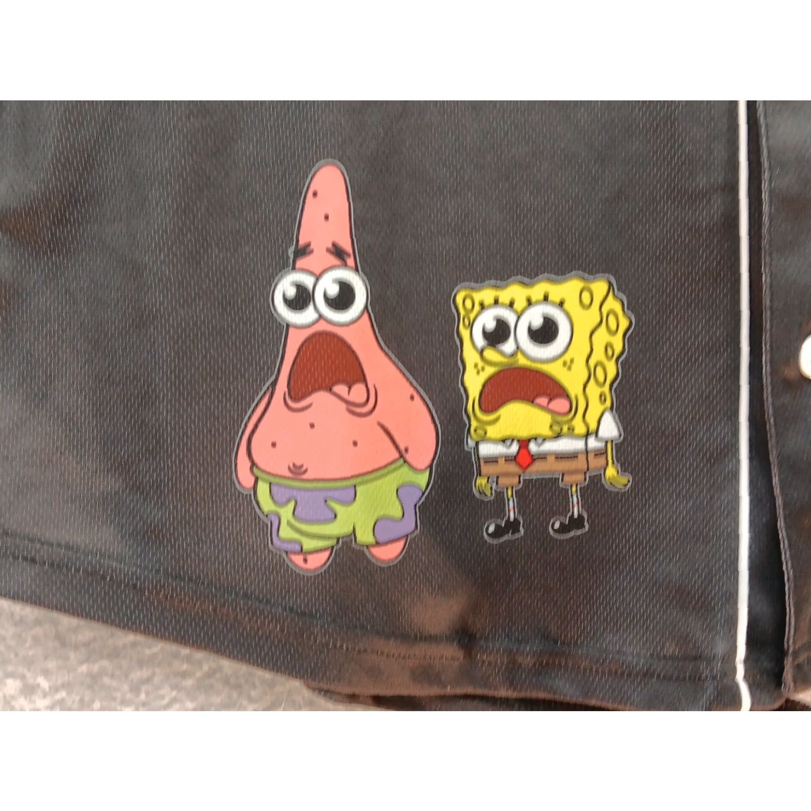 Nickelodeon Nickelodeon Spongebob Squarepants Baseball Jersey Men's XL Black Button Up Shirt Size US XL / EU 56 / 4 - 6 Thumbnail