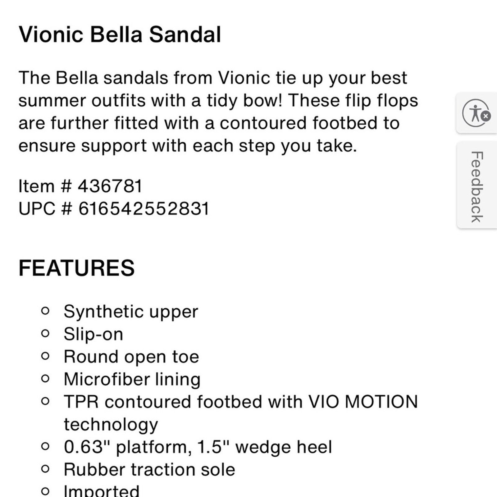 Vionic VIONIC Bella II Mature classic Comfort Thong Sandals 11 Size US 11 / IT 41 - 7 Thumbnail
