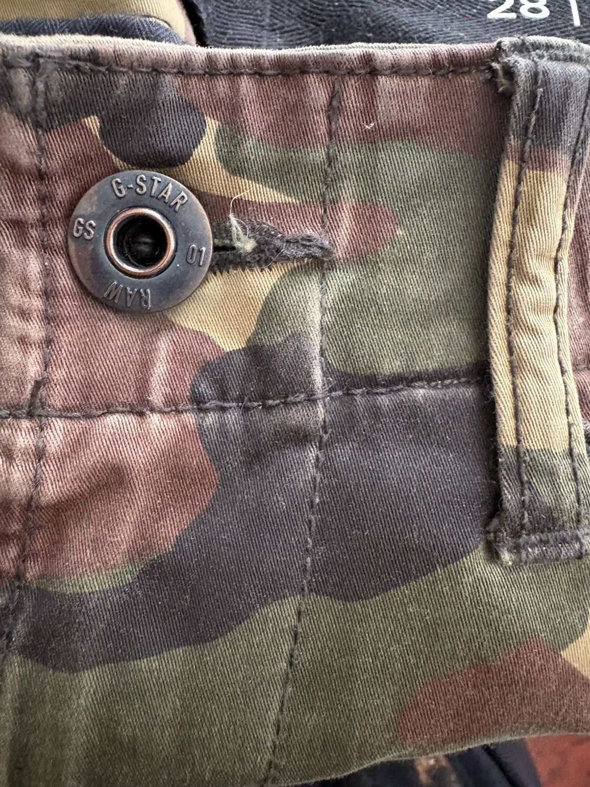 G-Star G Star Rovic 3D Tapered Camo Cargo Pants Size US 28 / EU 44 - 4 Thumbnail