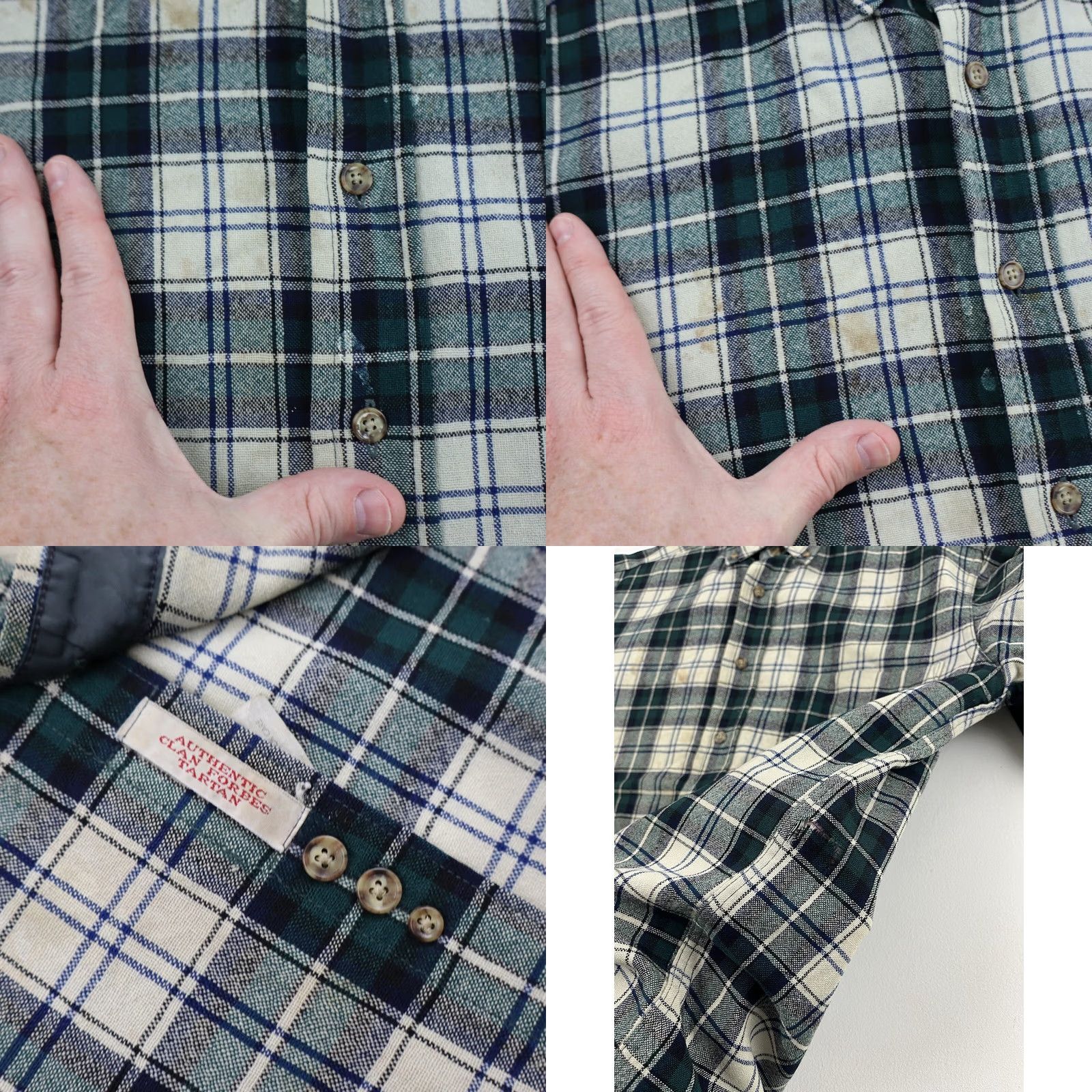 Pendleton Vtg Pendleton Wool Flannel Shadow Plaid Ombre Lodge Outdoor Shirt Mens Small Size US S / EU 44-46 / 1 - 8 Thumbnail
