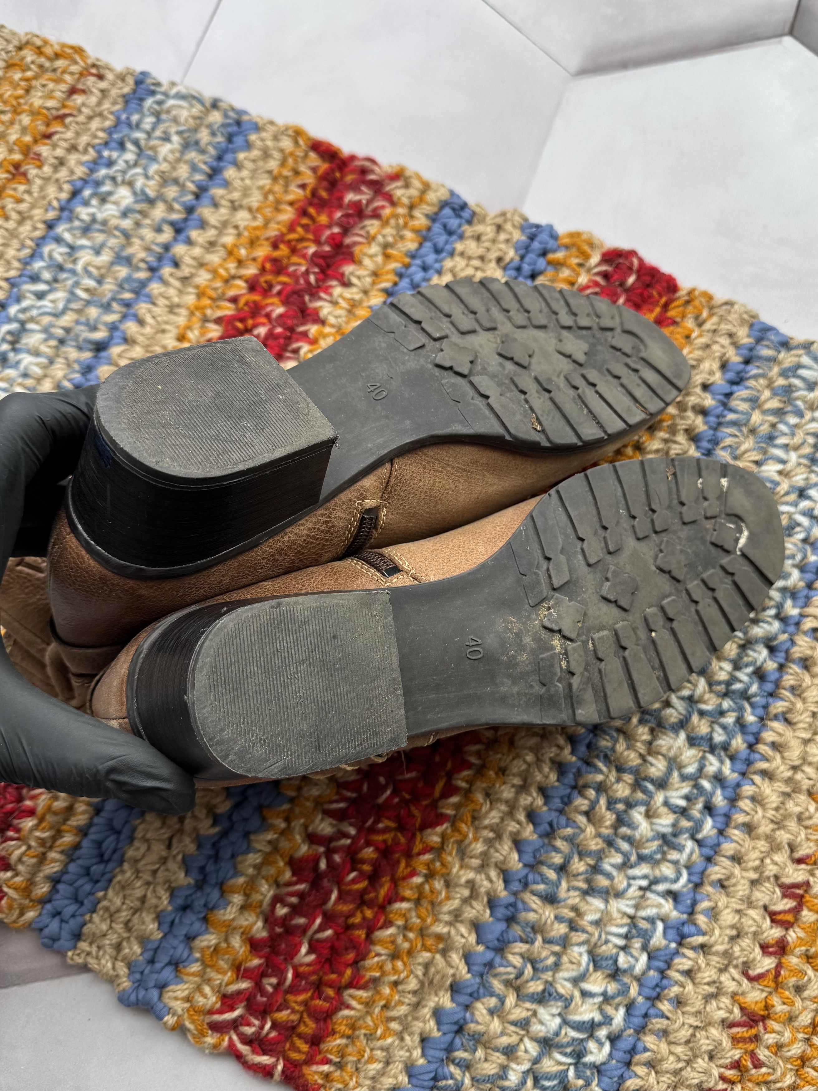 If Six Was Nine Vintage Leather Boots With Straps(E4) Size US 7.5 / EU 40-41 - 13 Thumbnail