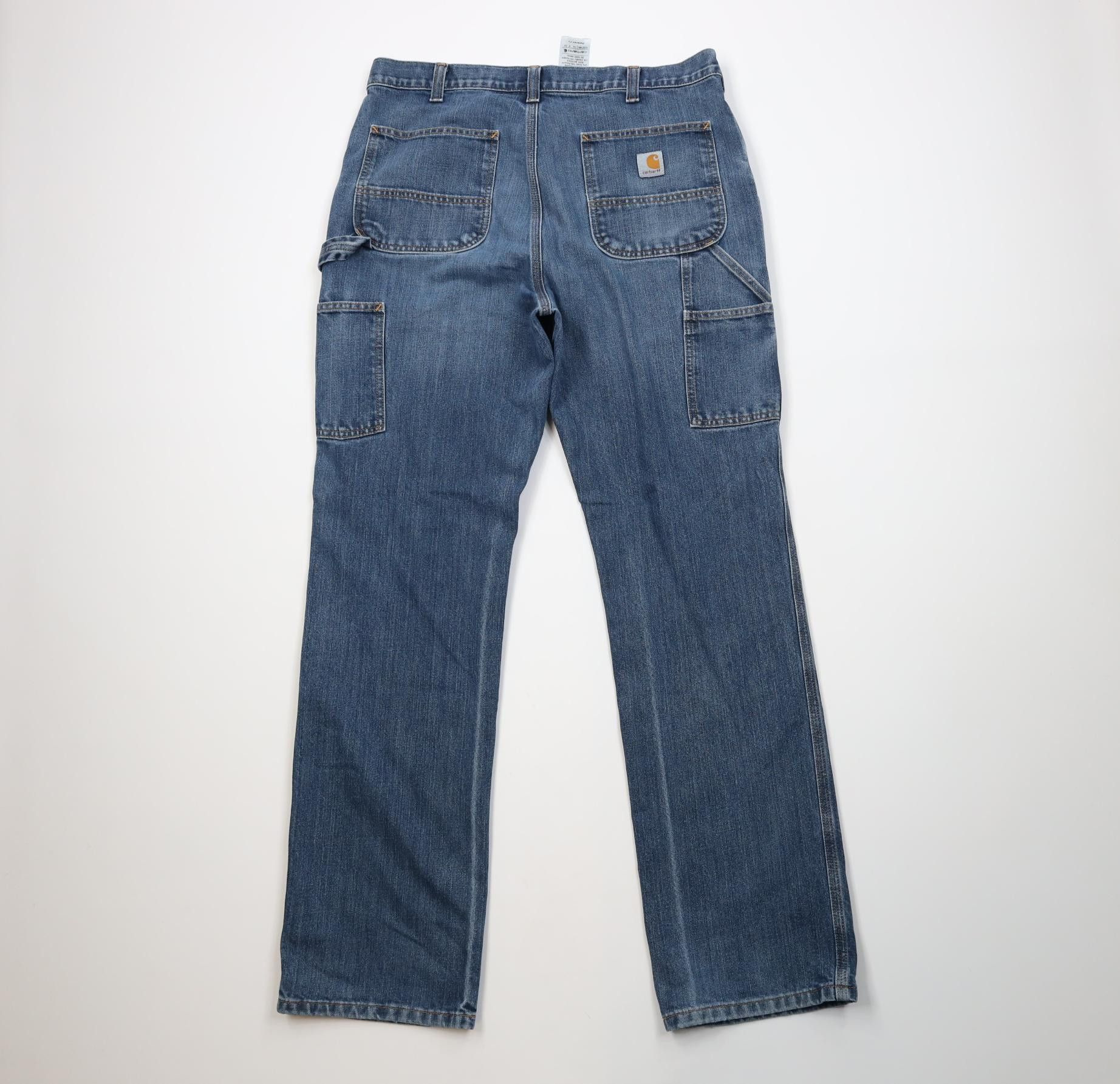Carhartt Vintage Y2K Carhartt Relaxed Fit Wide Leg Dungaree Jeans Size US 36 / EU 52 - 11 Thumbnail