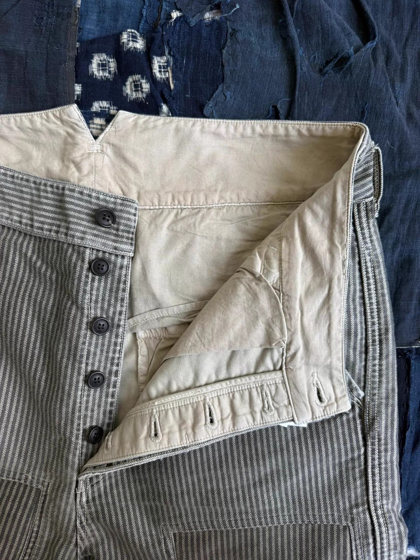Visvim VISVIM PASTORAL PANTS STRIPED MOLESKIN DMGD Black Size 3 Size US 34 / EU 50 - 7 Thumbnail