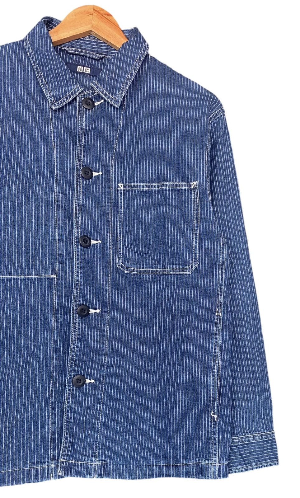 Uniqlo UNIQLO Wabash Button Denim Shirt (M) Size US M / EU 48-50 / 2 - 2 Thumbnail